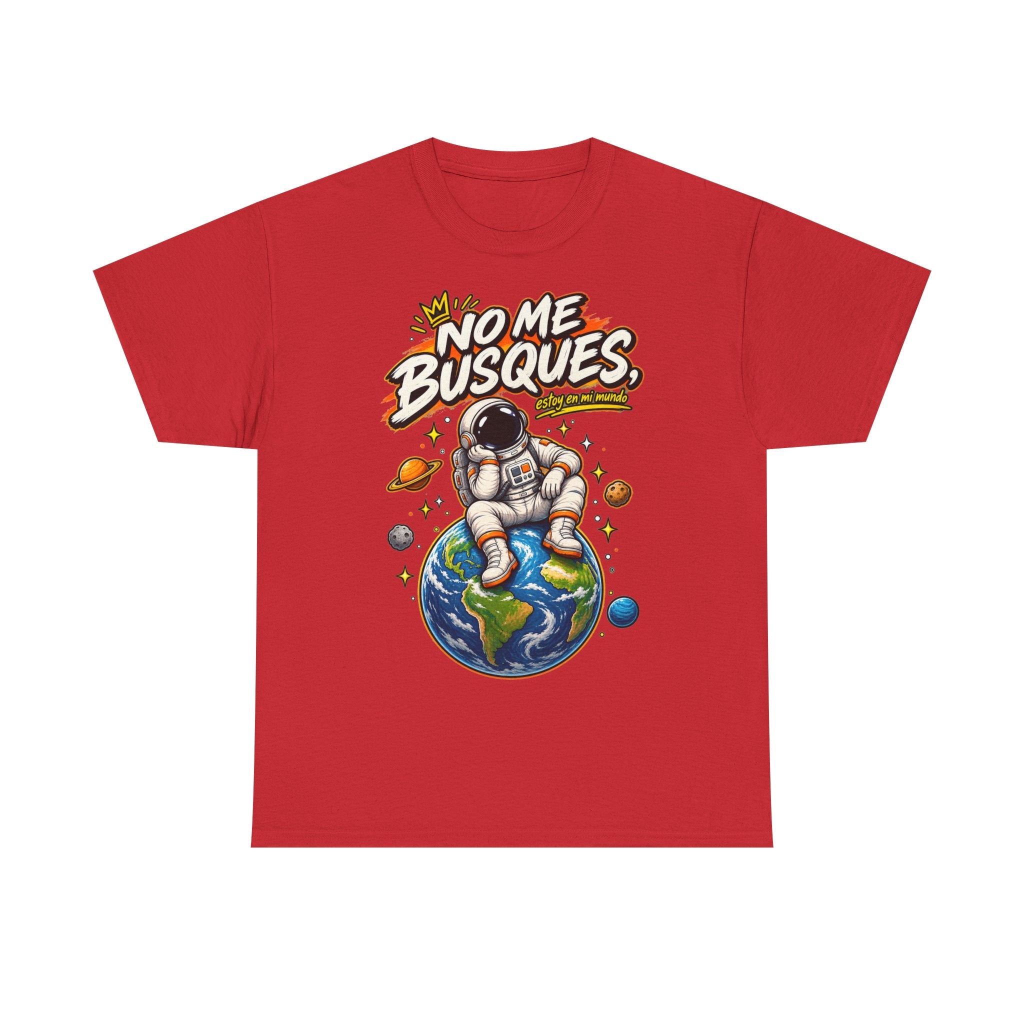 Camiseta "No me busques mundo" | Frase divertida