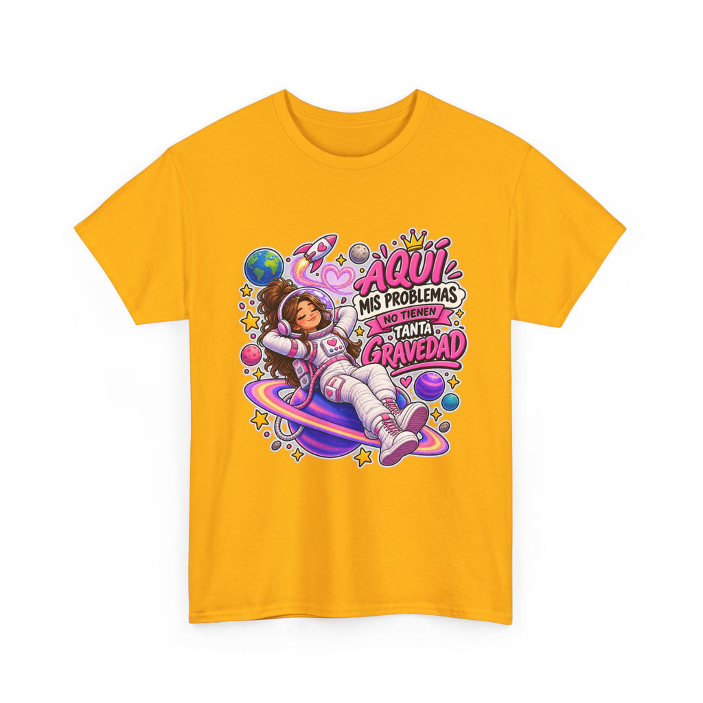 Camiseta "Problemas gravedad chica" | Frase divertida