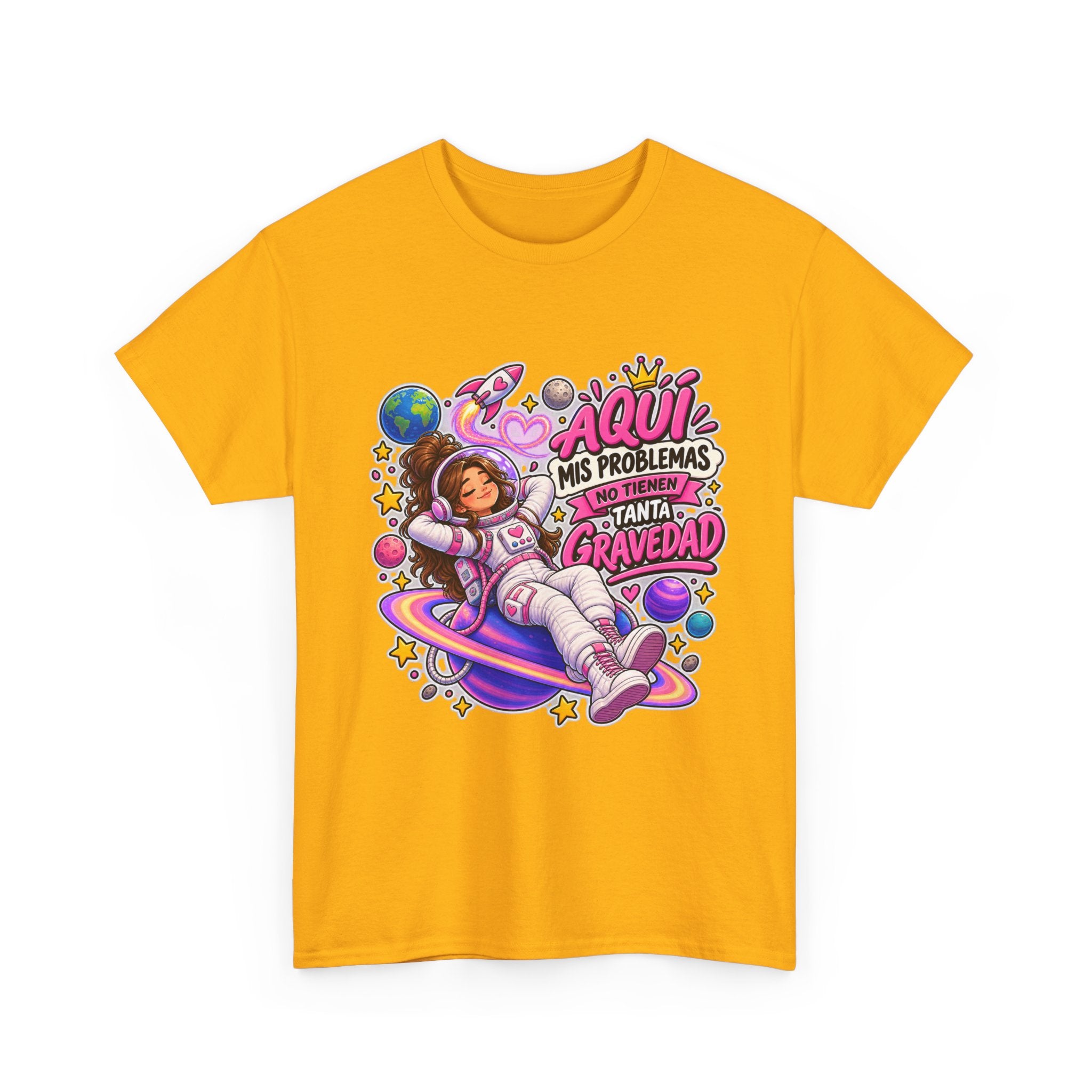 Camiseta "Problemas gravedad chica" | Frase divertida