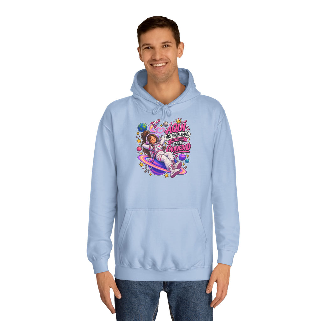 Sudadera "Problemas gravedad chica" | Humor con actitud
