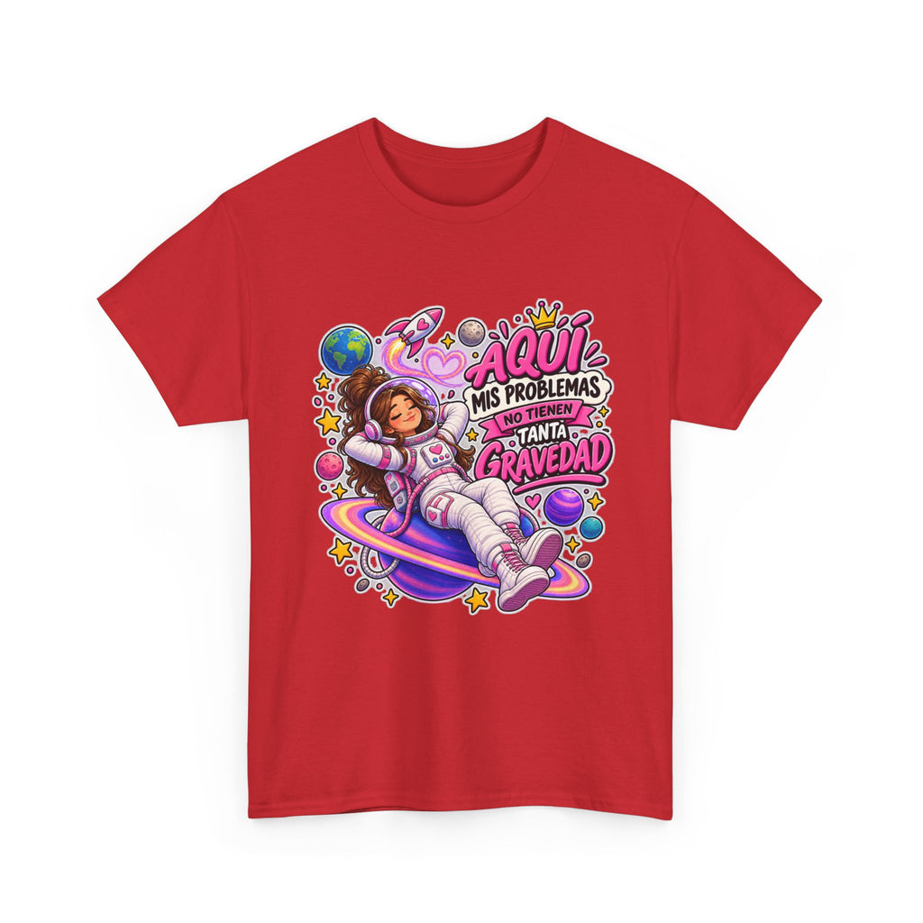 Camiseta "Problemas gravedad chica" | Frase divertida