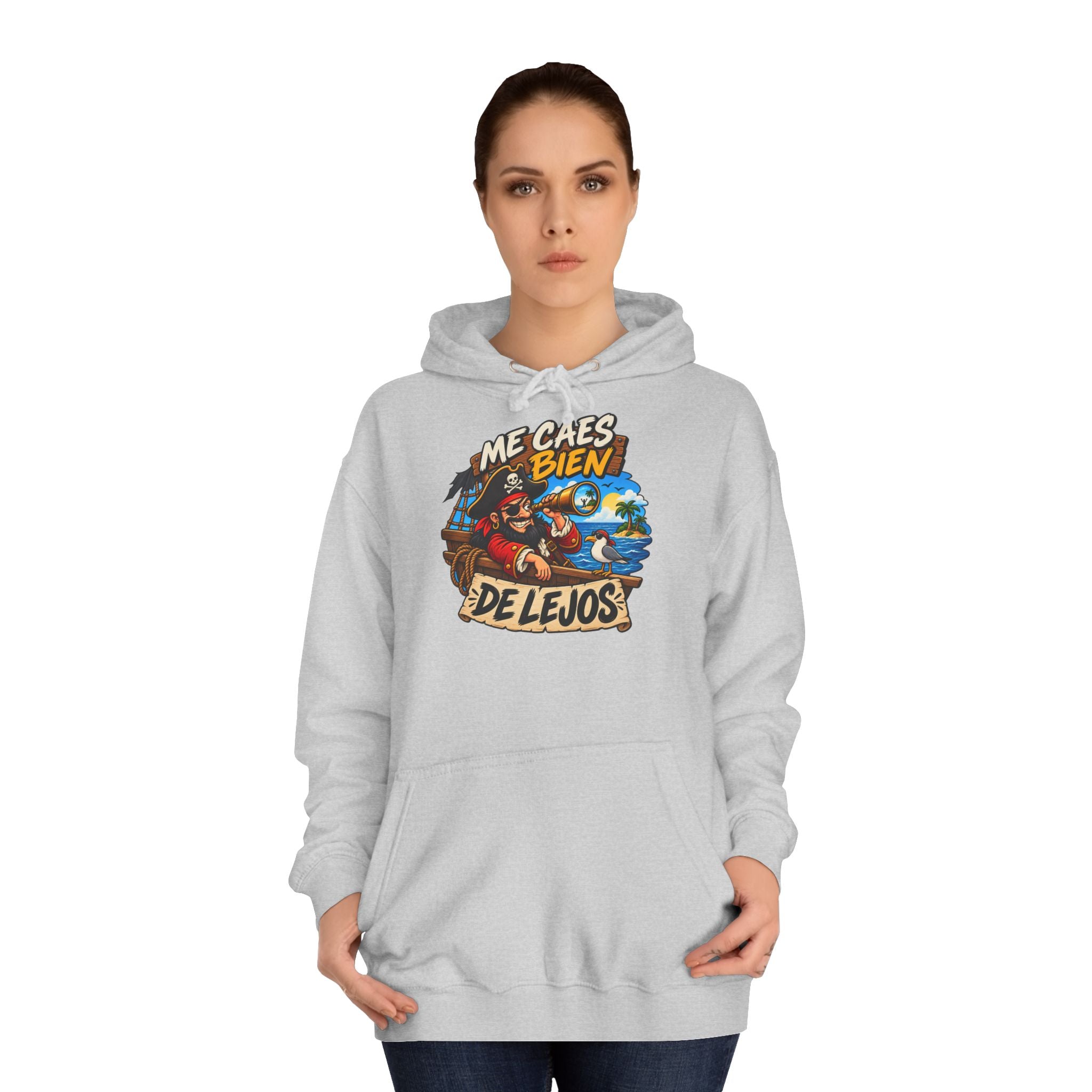 Sudadera "Caes bien de lejos" | Humor con actitud