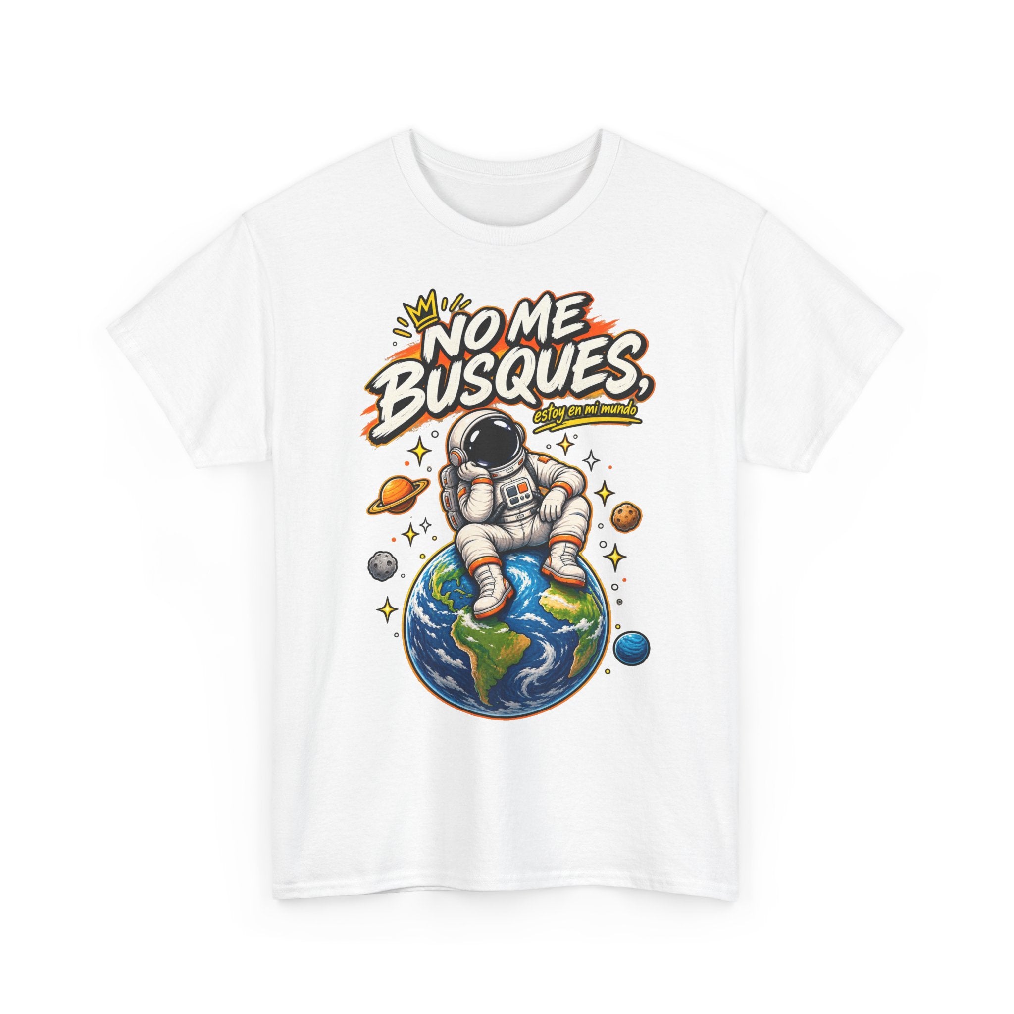 Camiseta "No me busques mundo" | Frase divertida