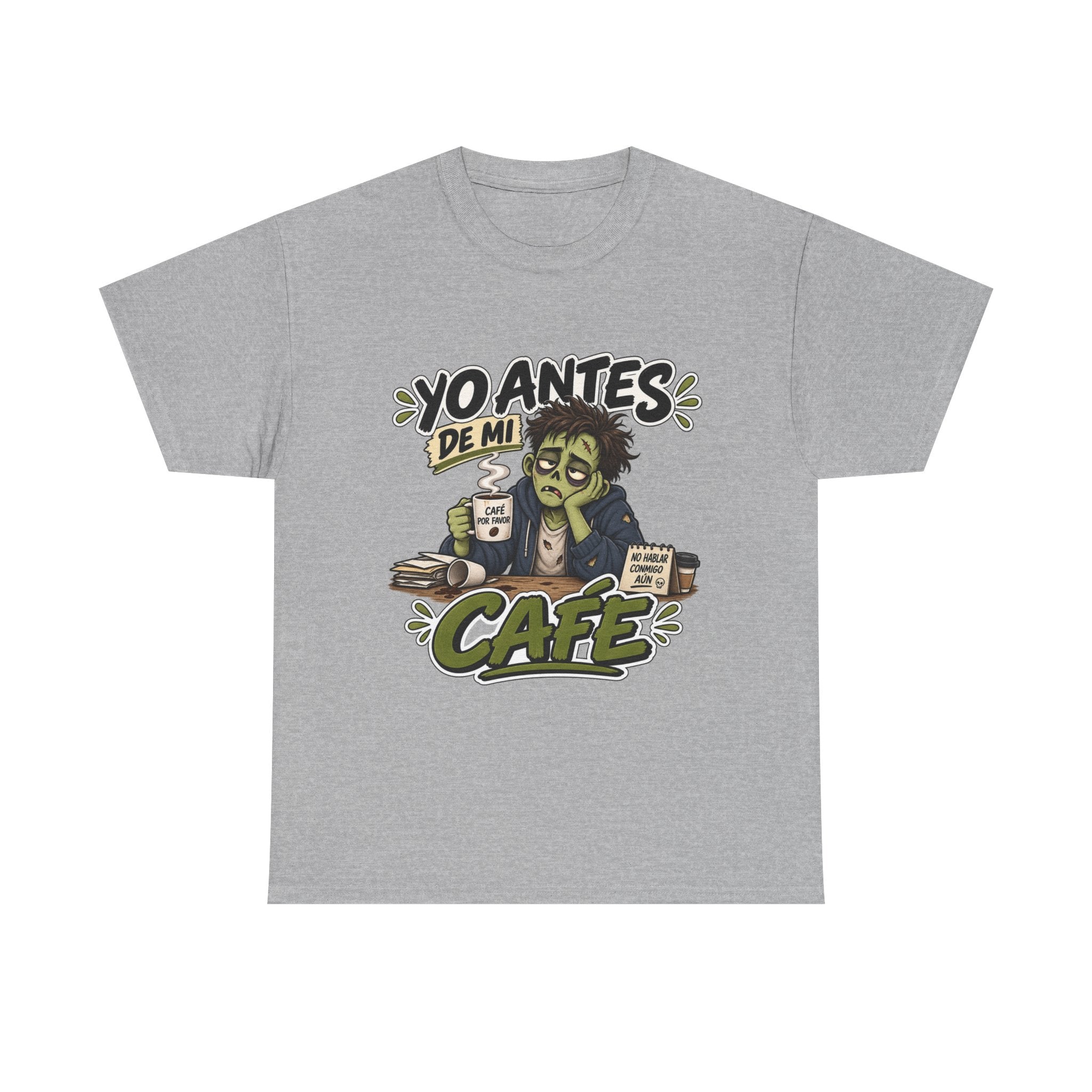 Camiseta "Yo antes de mi cafe" | Frase divertida