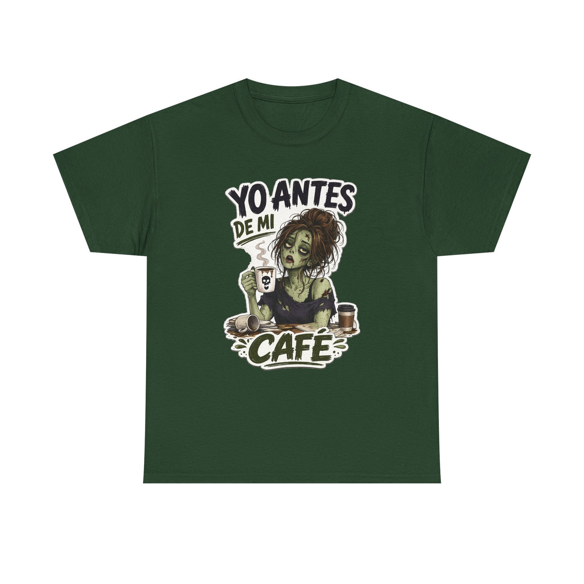 Camiseta "Antes de cafe chica" | Frase divertida