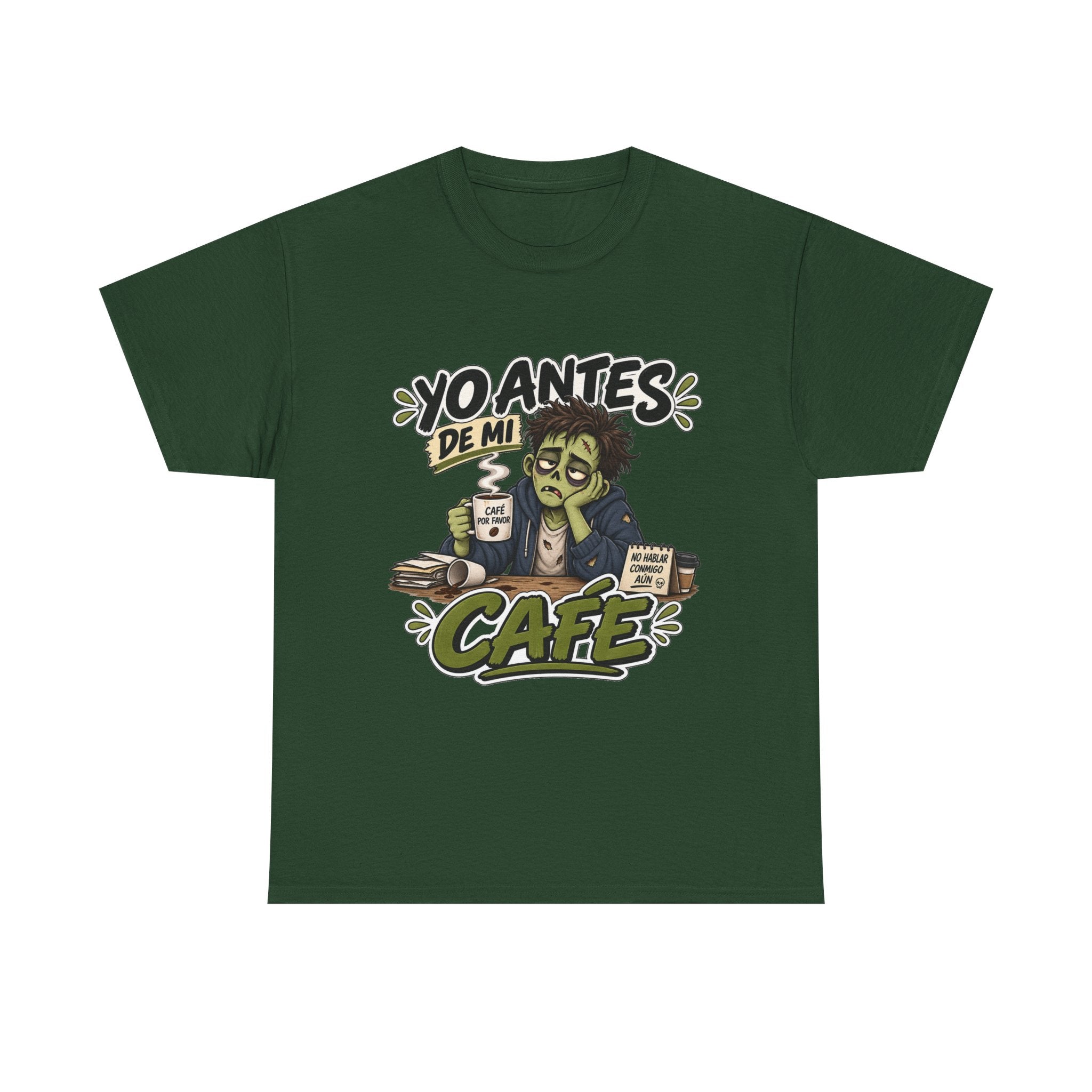 Camiseta "Yo antes de mi cafe" | Frase divertida