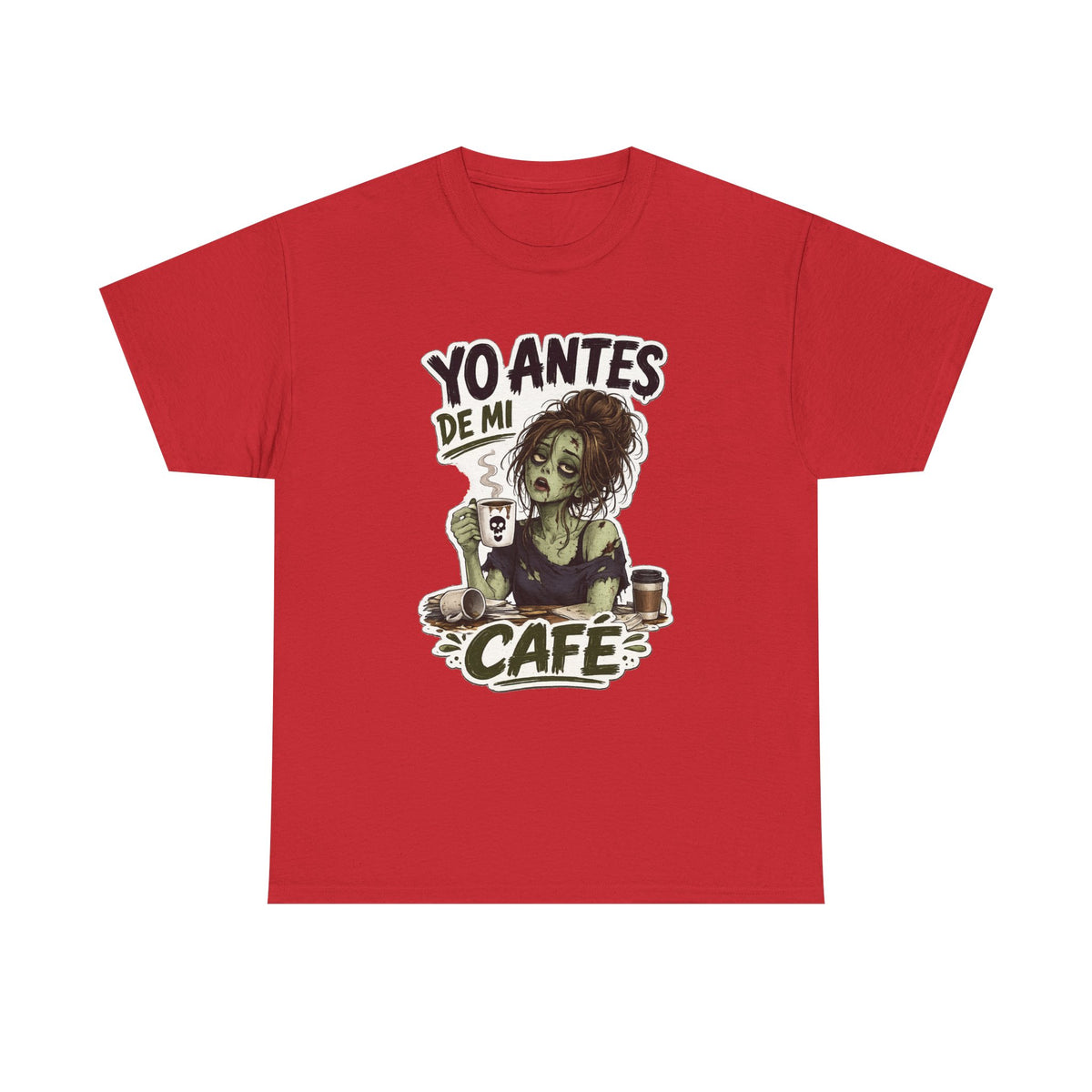 Camiseta "Antes de cafe chica" | Frase divertida