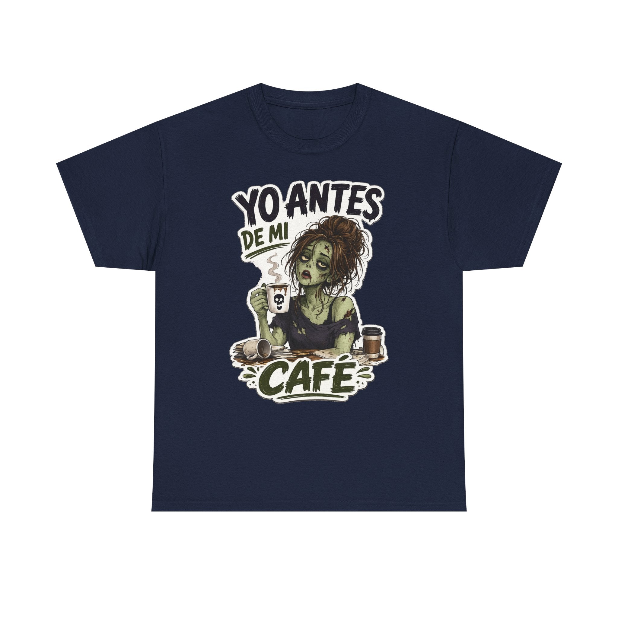 Camiseta "Antes de cafe chica" | Frase divertida
