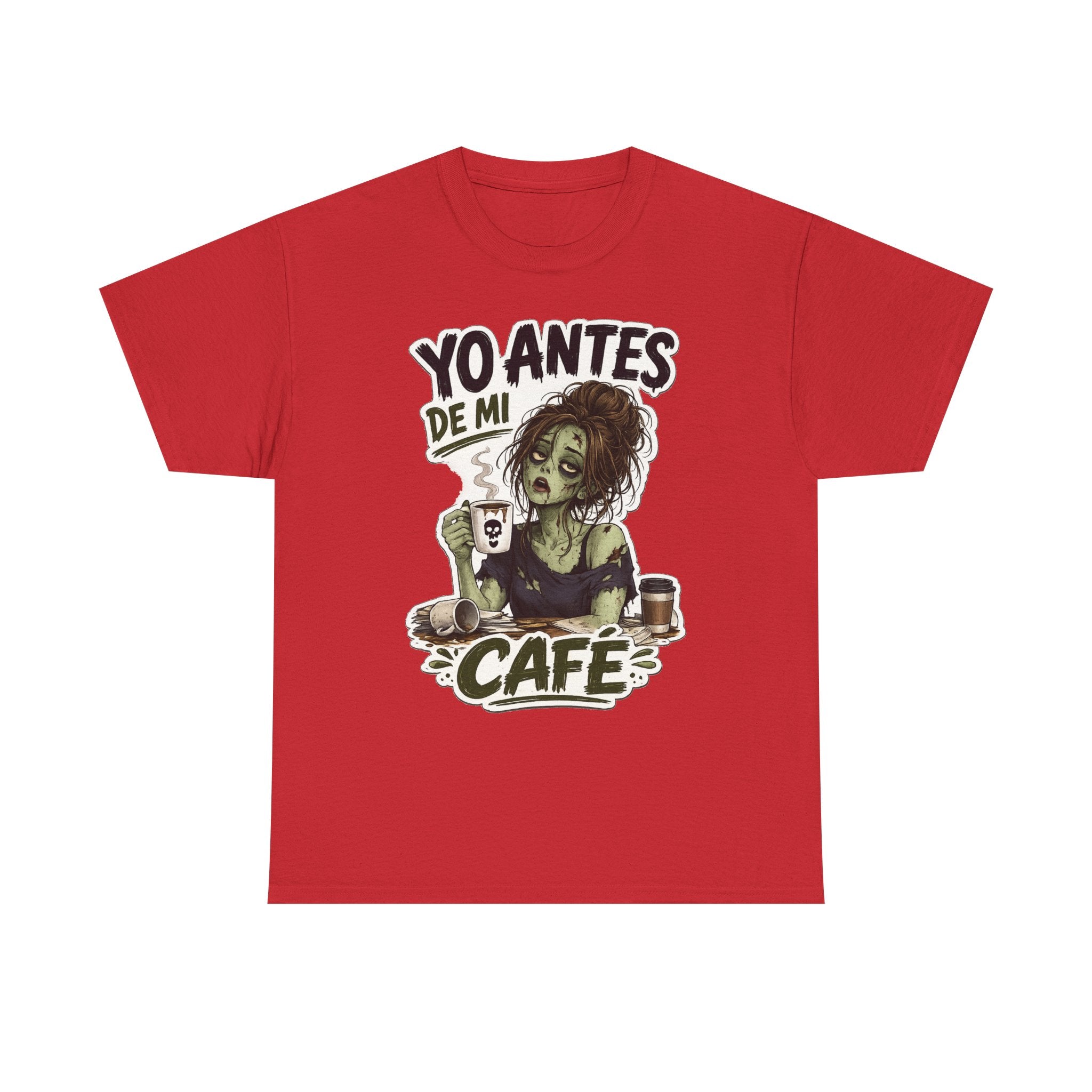 Camiseta "Antes de cafe chica" | Frase divertida