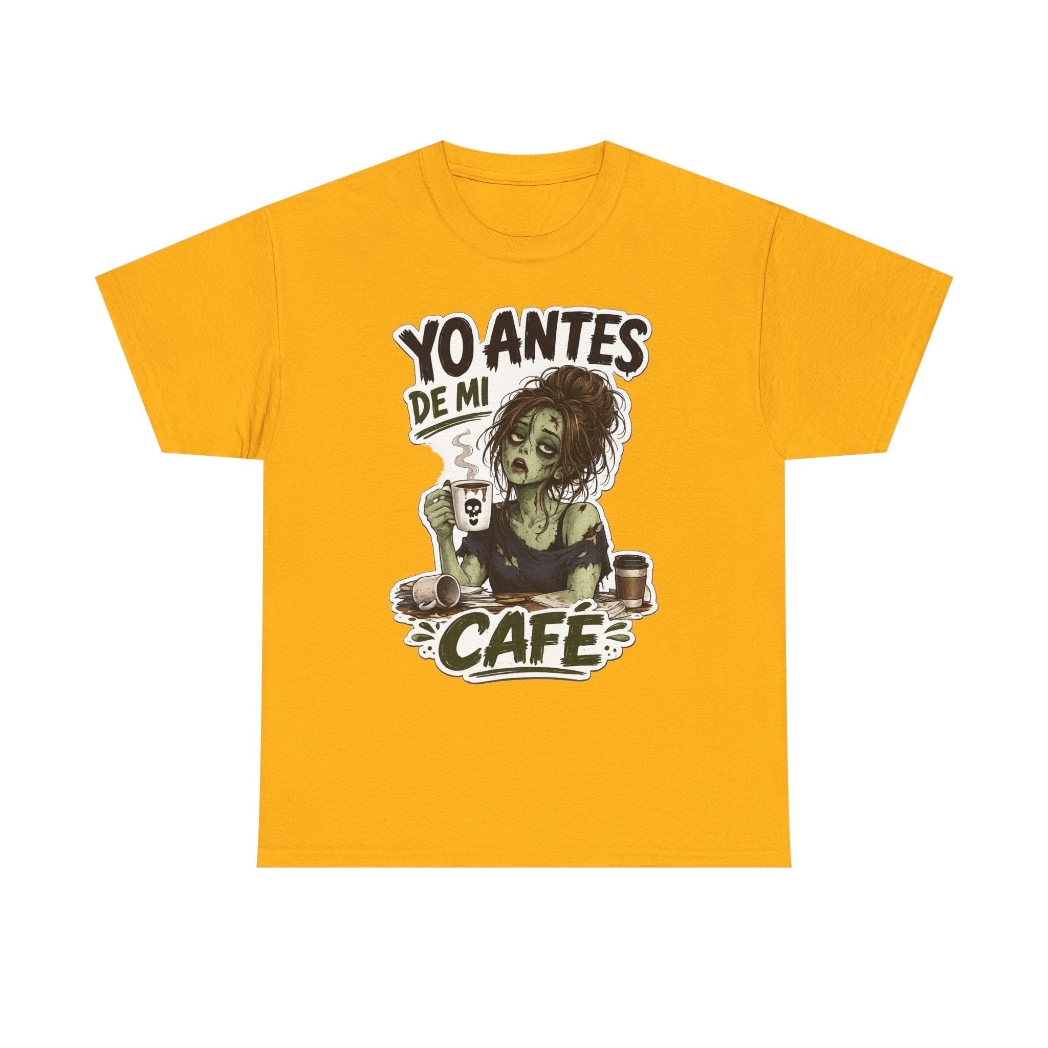 Camiseta "Antes de cafe chica" | Frase divertida