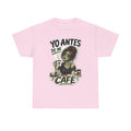 Camiseta "Antes de cafe chica" | Frase divertida