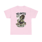 Camiseta "Antes de cafe chica" | Frase divertida