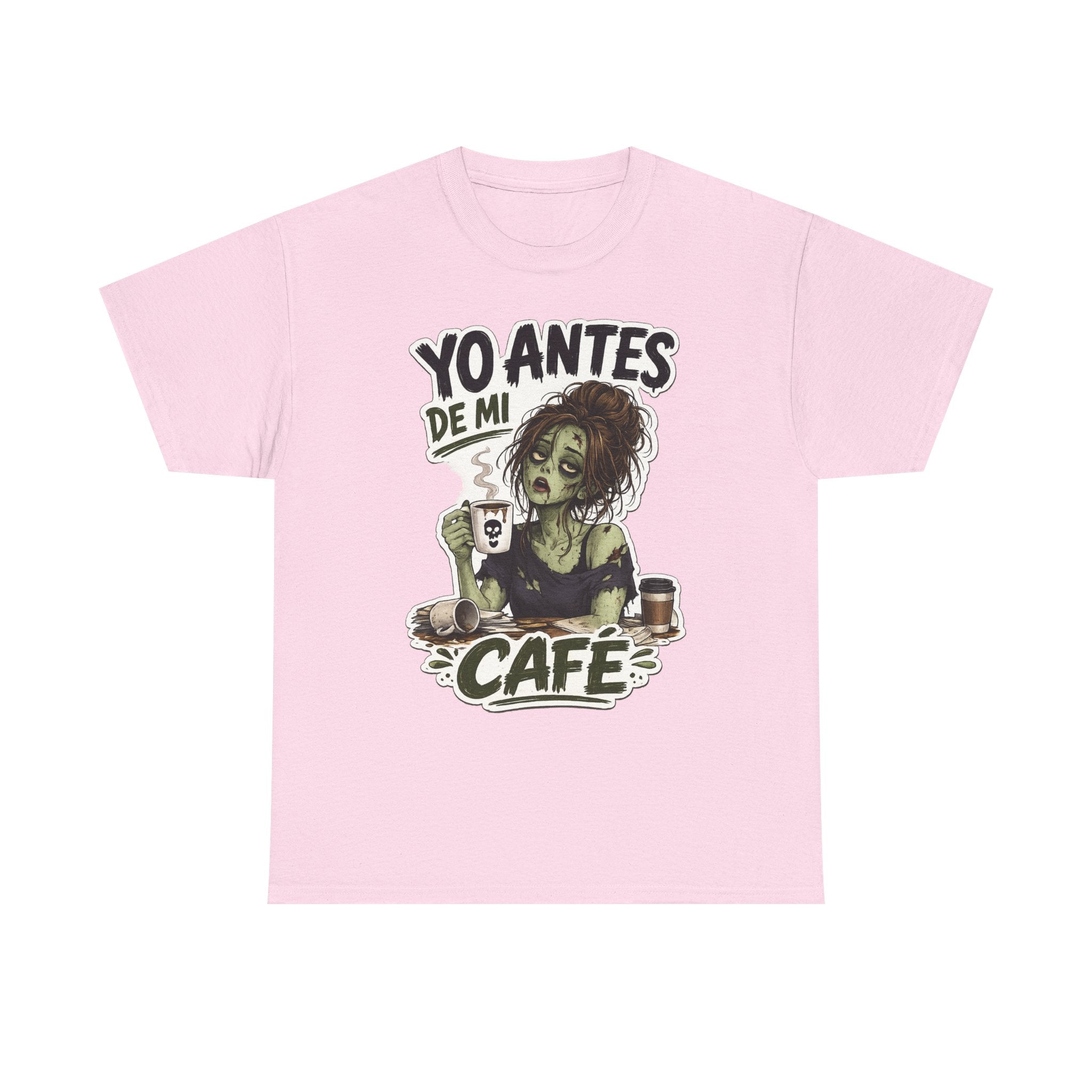 Camiseta "Antes de cafe chica" | Frase divertida