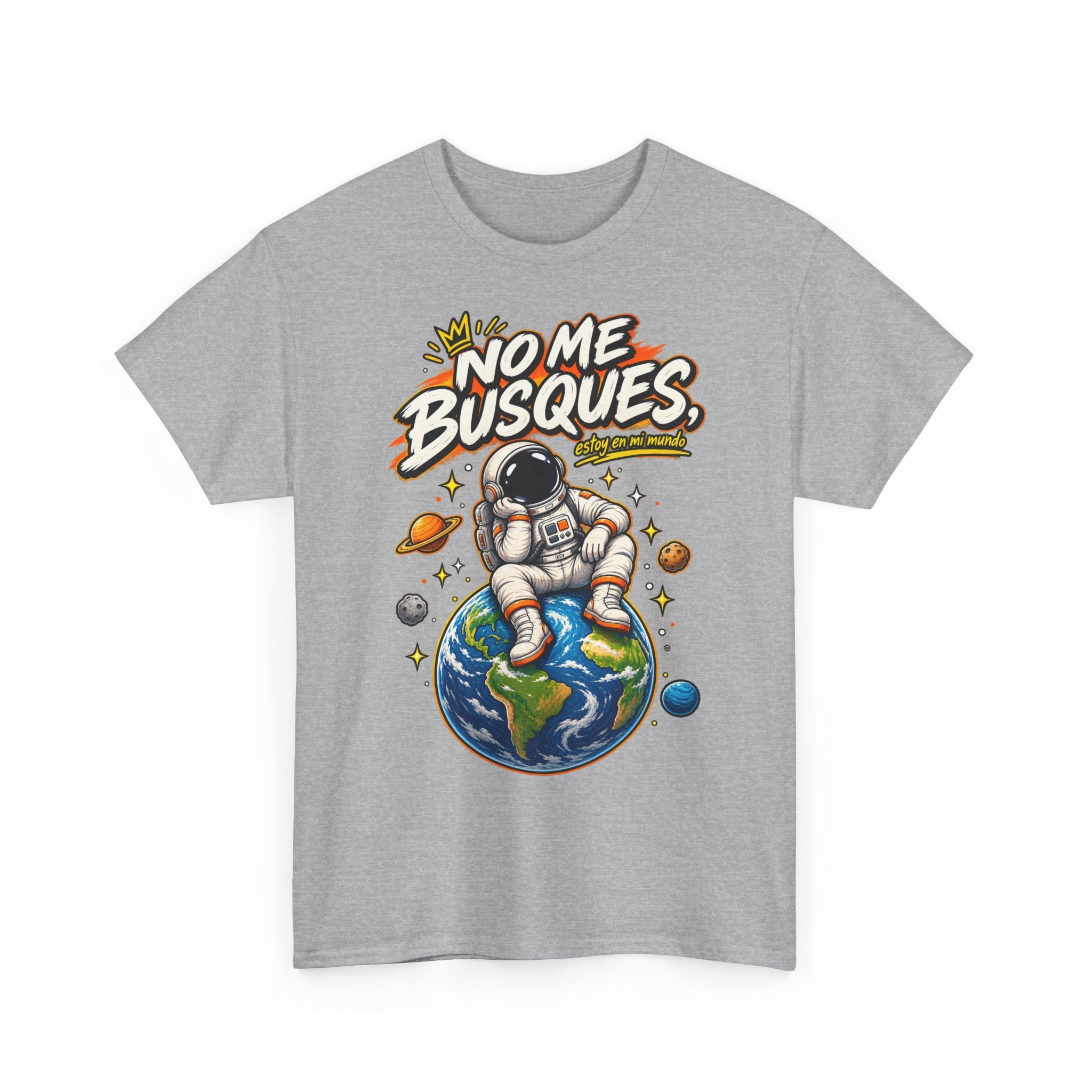 Camiseta "No me busques mundo" | Frase divertida