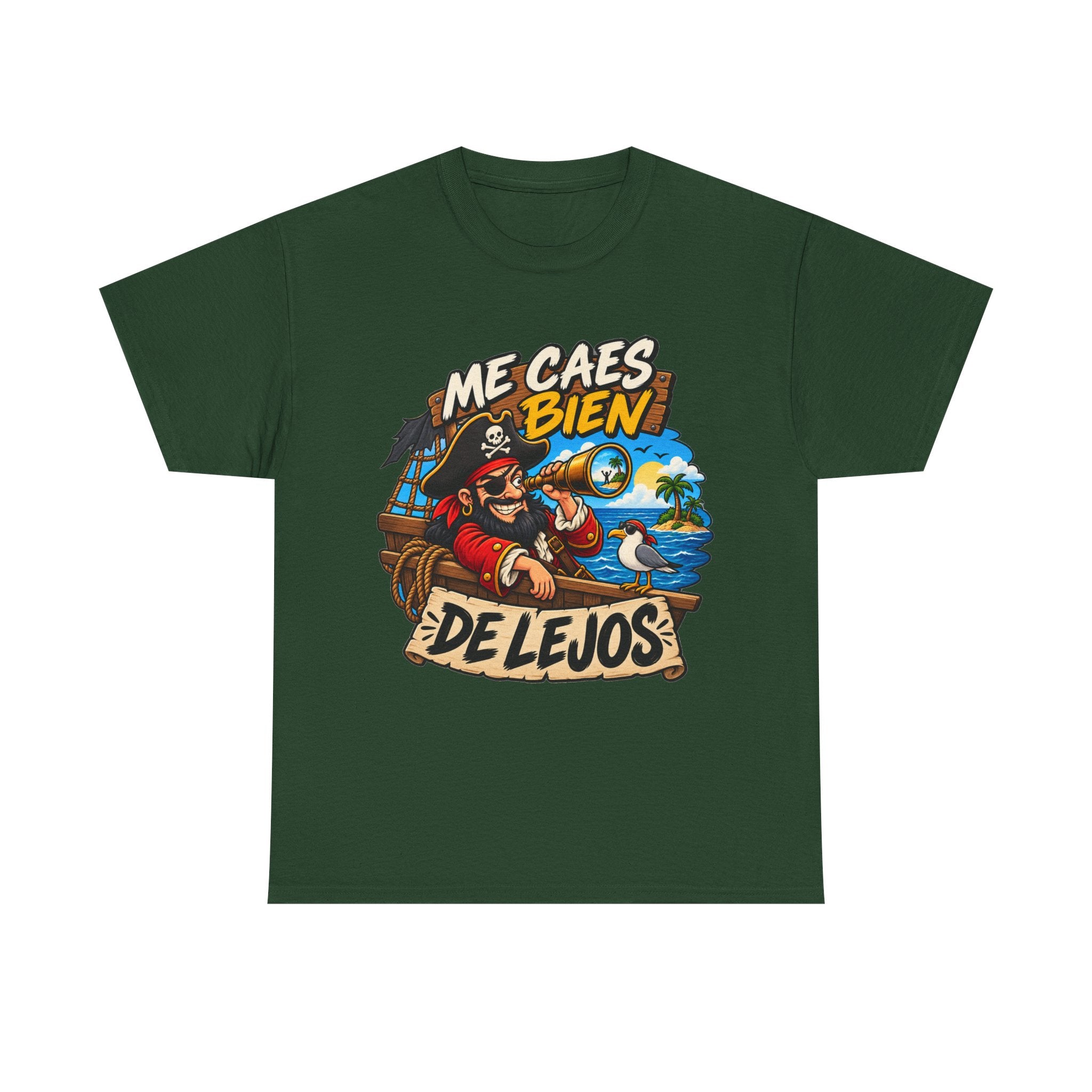 Camiseta "Caes bien de lejos" | Frase divertida