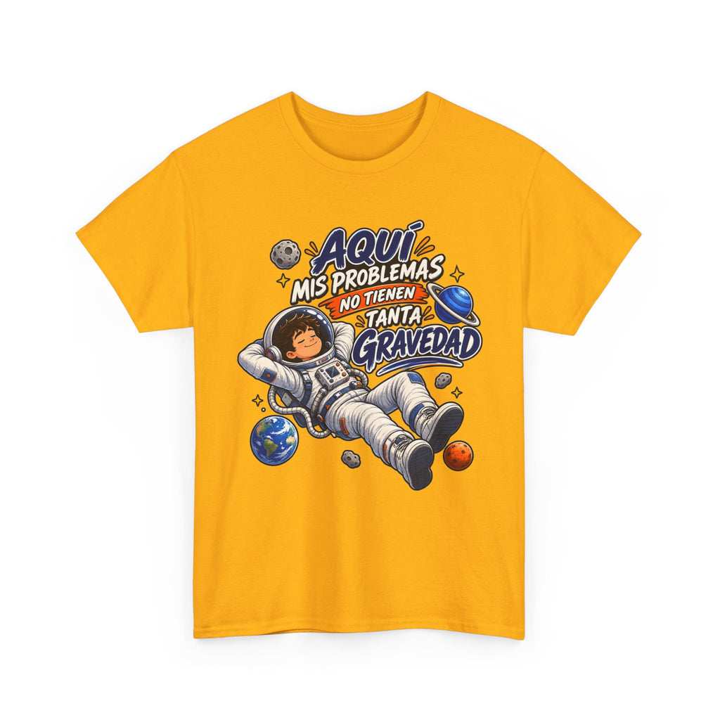 Camiseta "Problemas gravedad chico" | Frase divertida