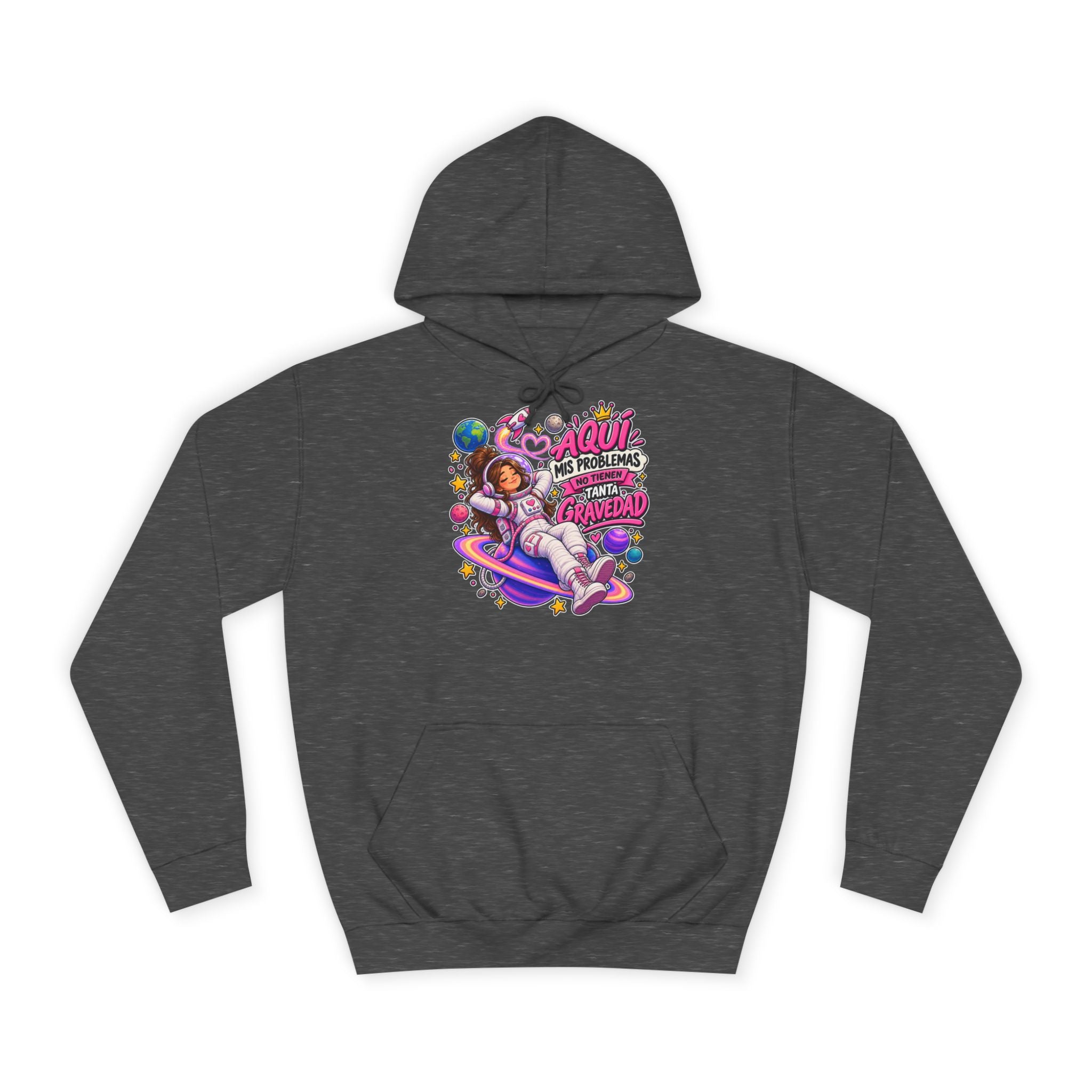 Sudadera "Problemas gravedad chica" | Humor con actitud