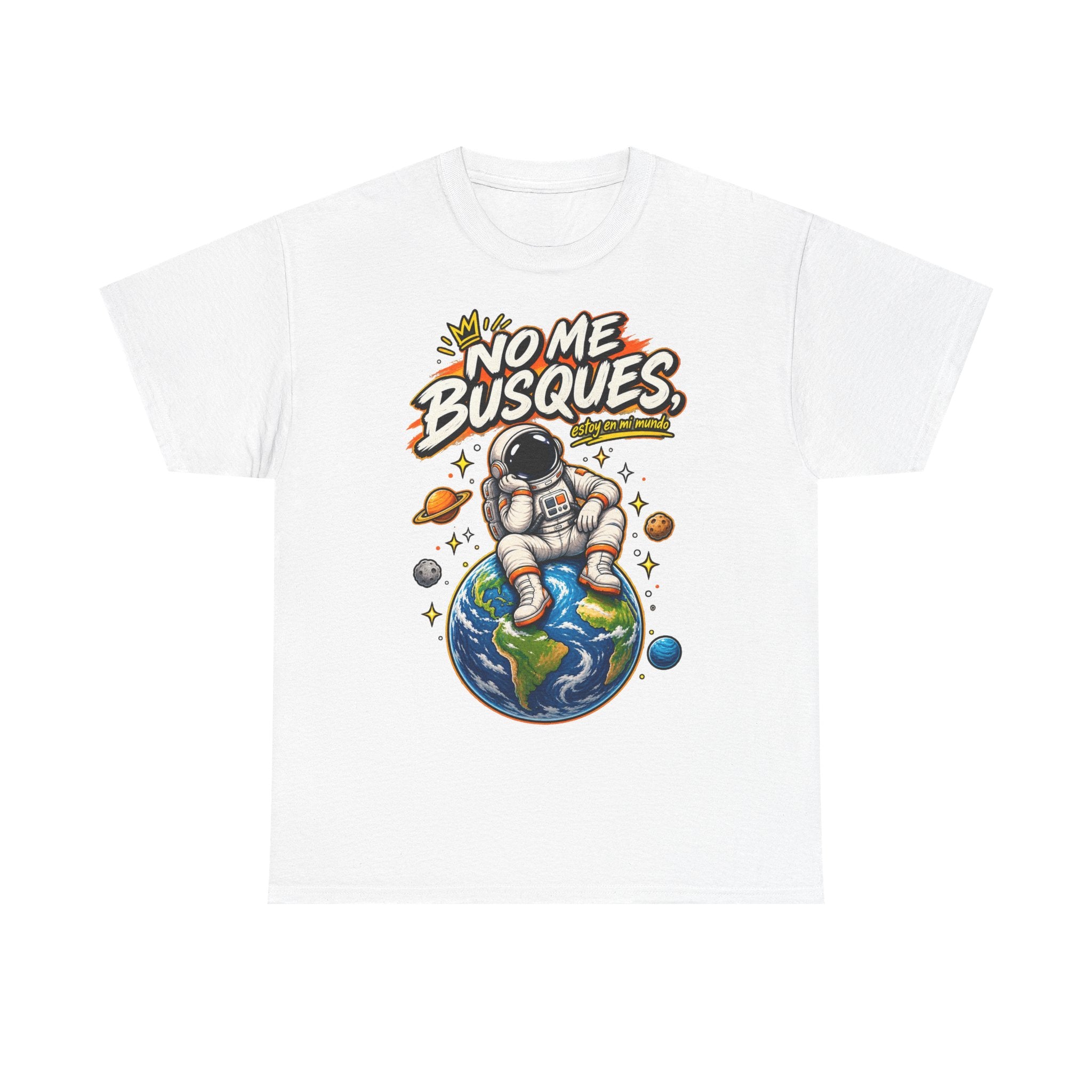 Camiseta "No me busques mundo" | Frase divertida