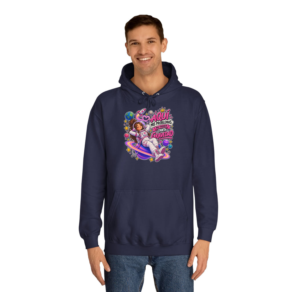 Sudadera "Problemas gravedad chica" | Humor con actitud