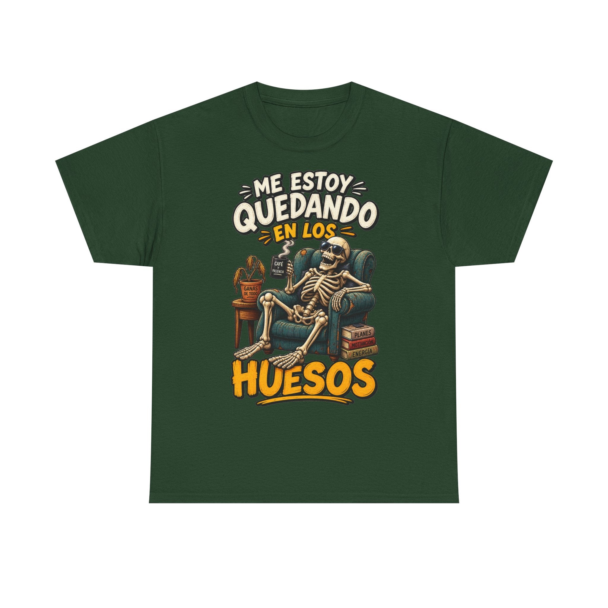 Camiseta "Quedando en los huesos" | Frase divertida