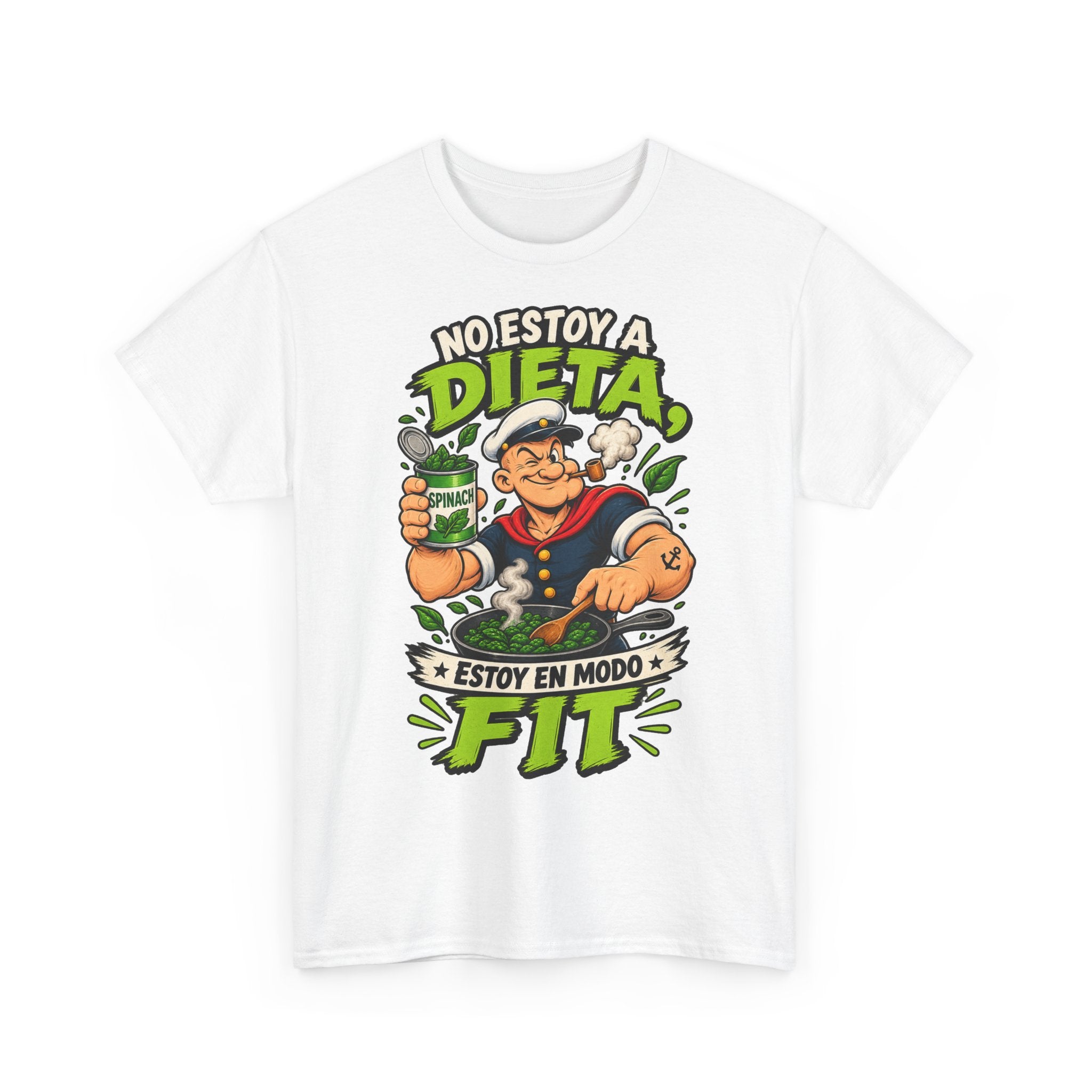 Camiseta "Dieta popeye fit" | Frase divertida