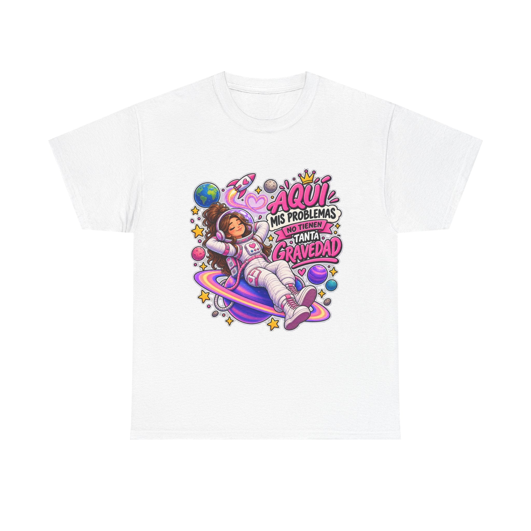 Camiseta "Problemas gravedad chica" | Frase divertida