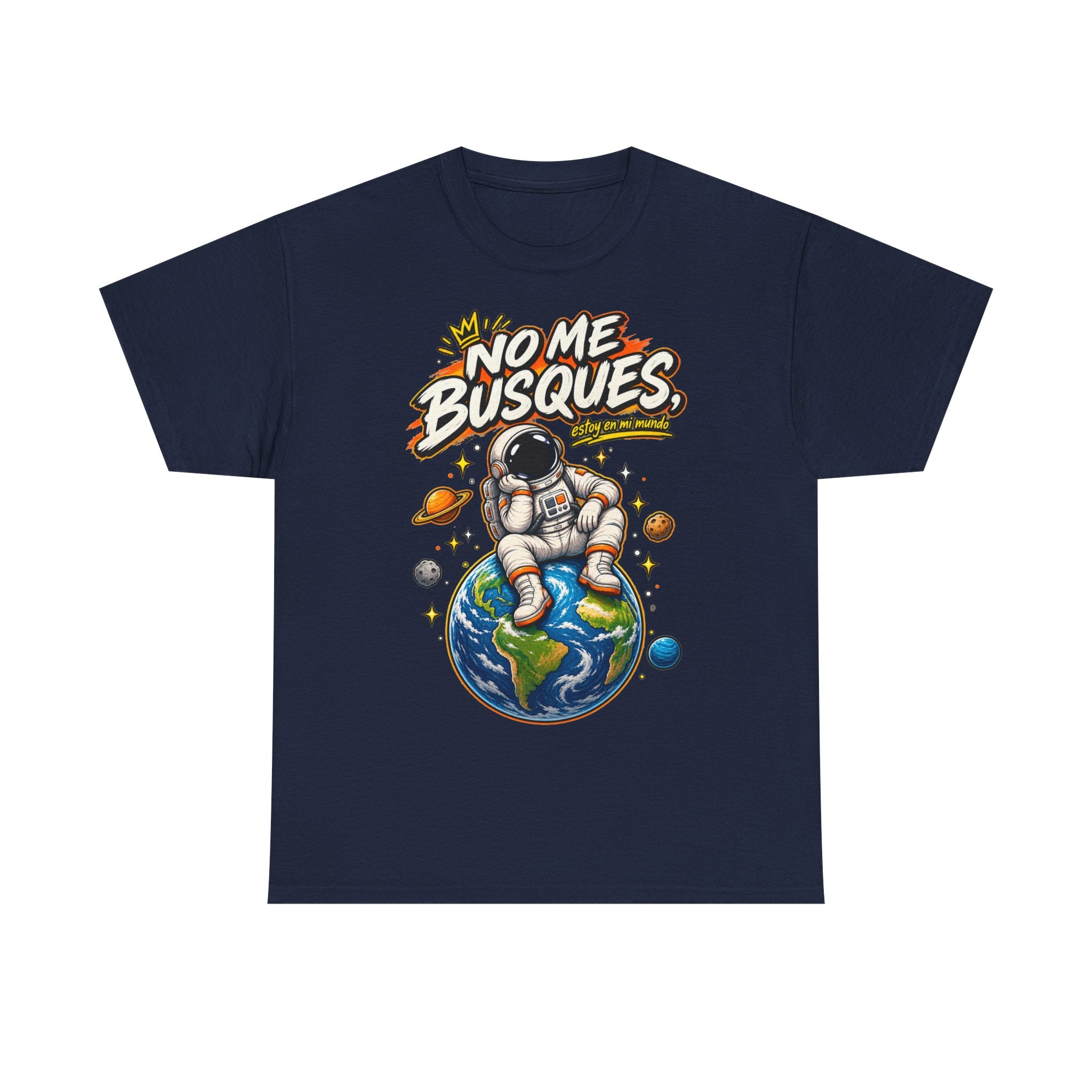 Camiseta "No me busques mundo" | Frase divertida
