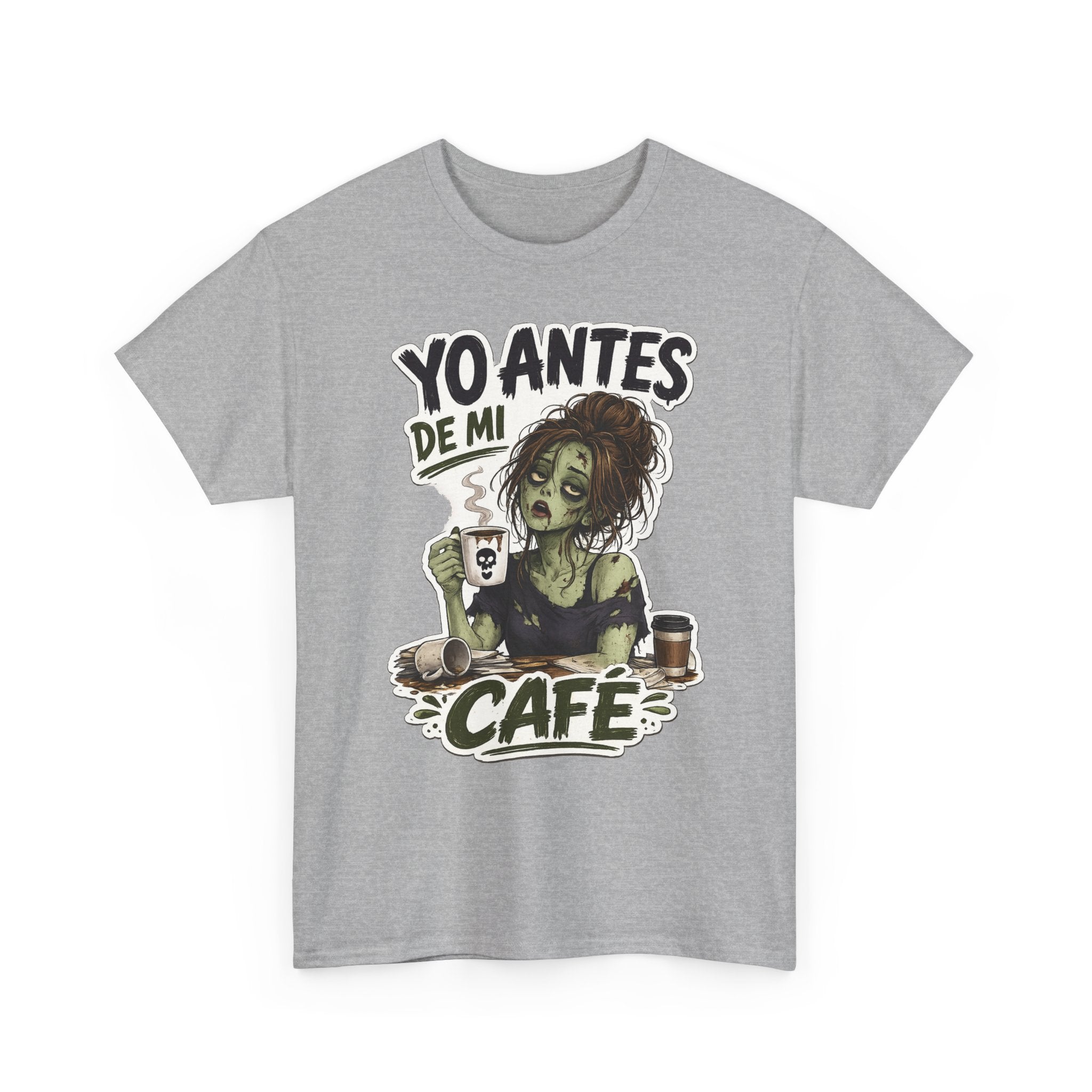 Camiseta "Antes de cafe chica" | Frase divertida
