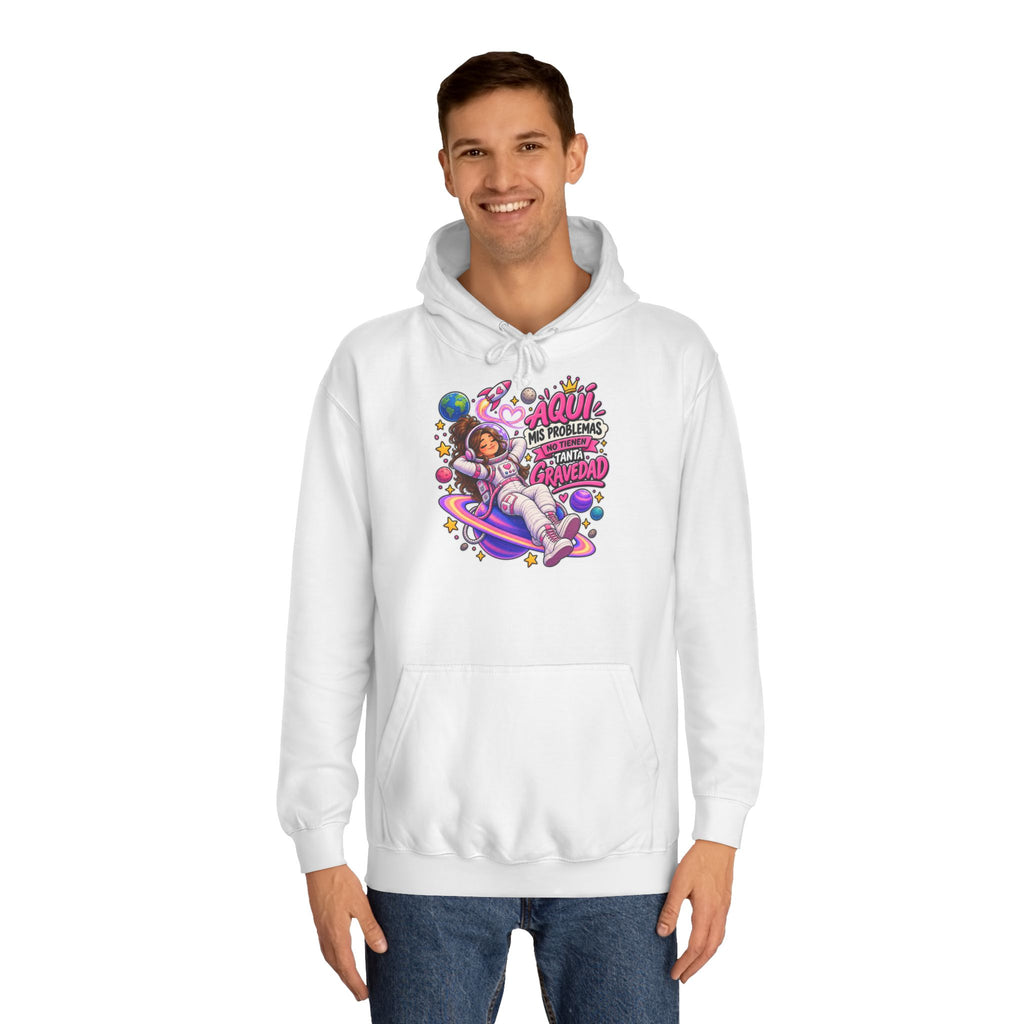 Sudadera "Problemas gravedad chica" | Humor con actitud