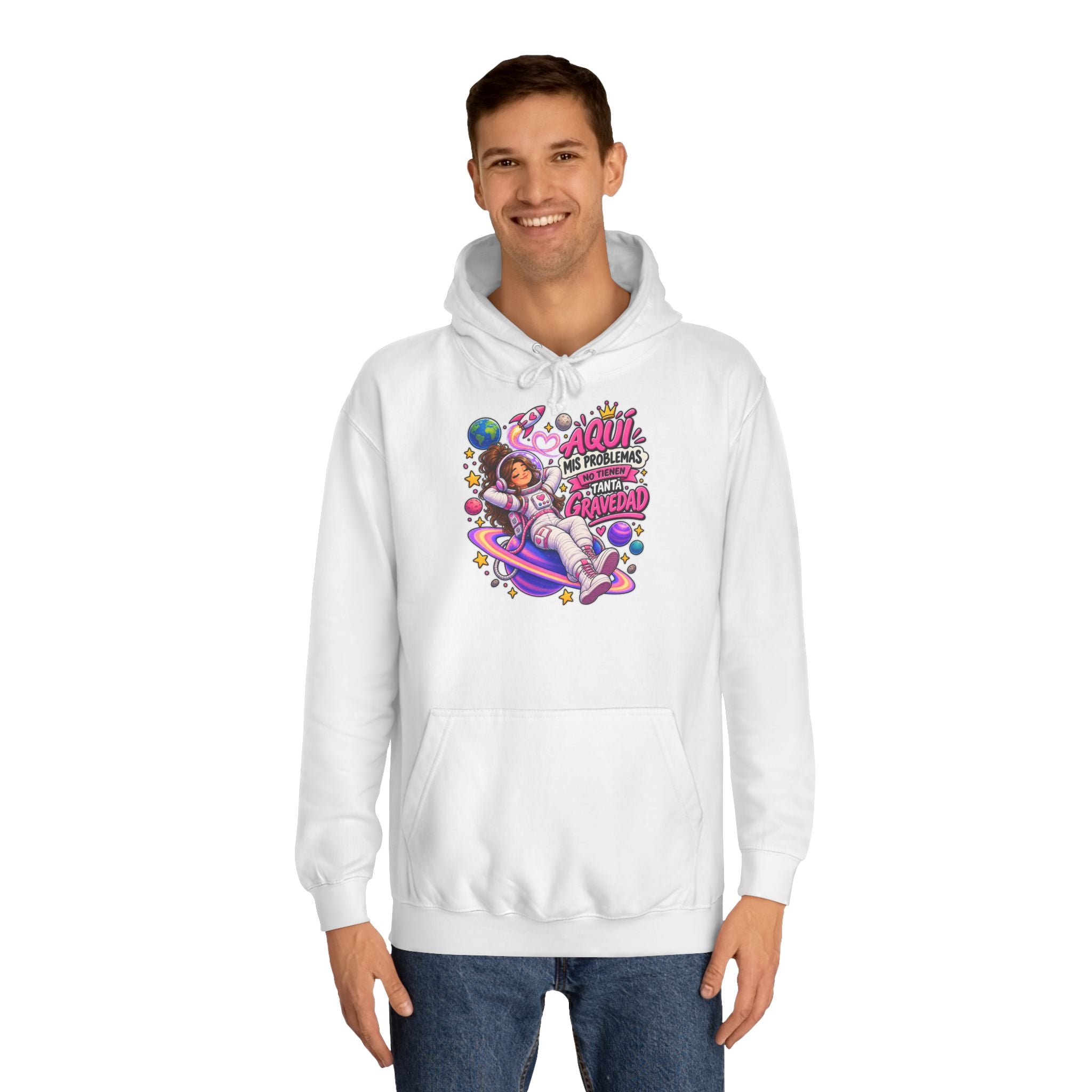 Sudadera "Problemas gravedad chica" | Humor con actitud