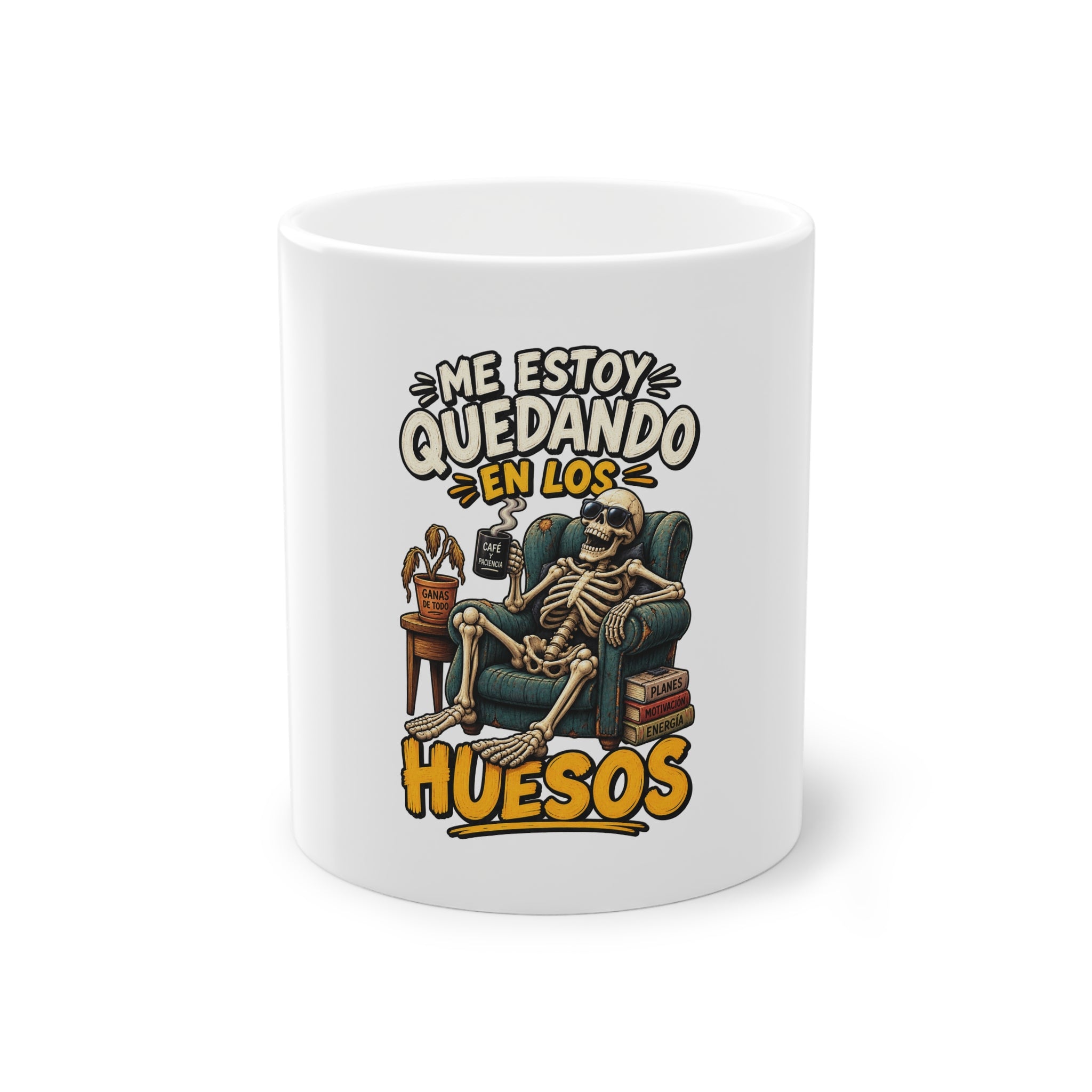 Taza "Quedando en los huesos sfondo" | Regalo divertido