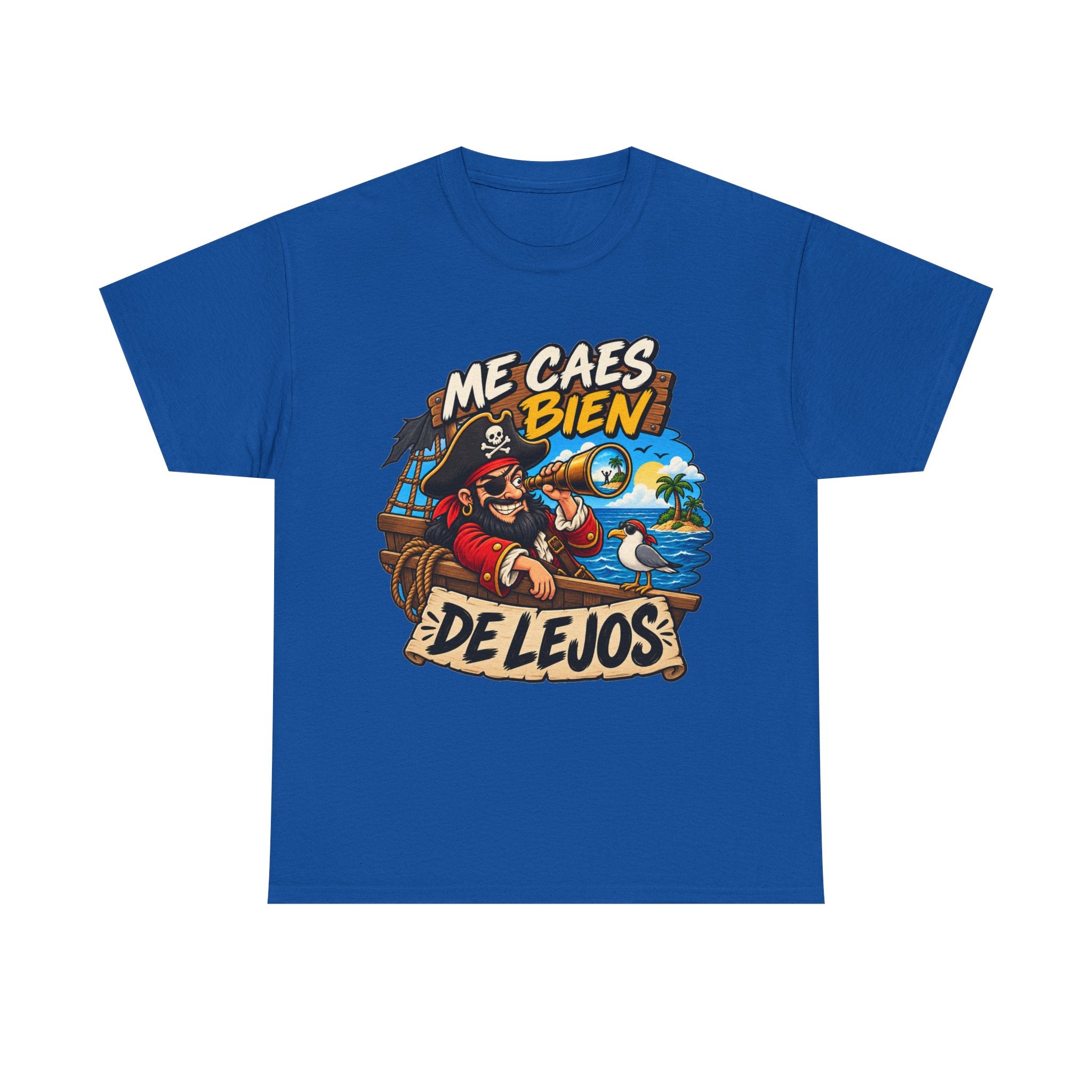 Camiseta "Caes bien de lejos" | Frase divertida