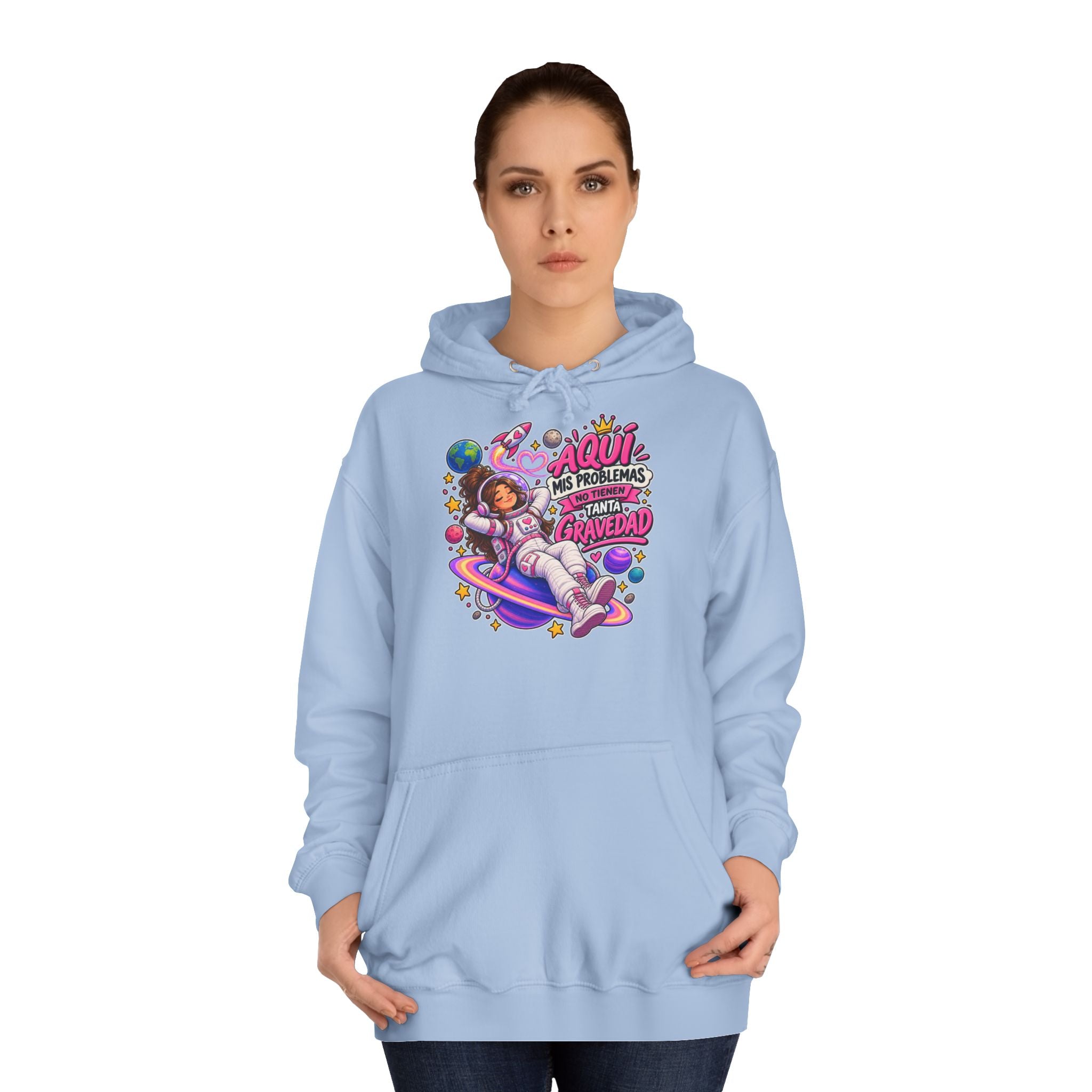 Sudadera "Problemas gravedad chica" | Humor con actitud