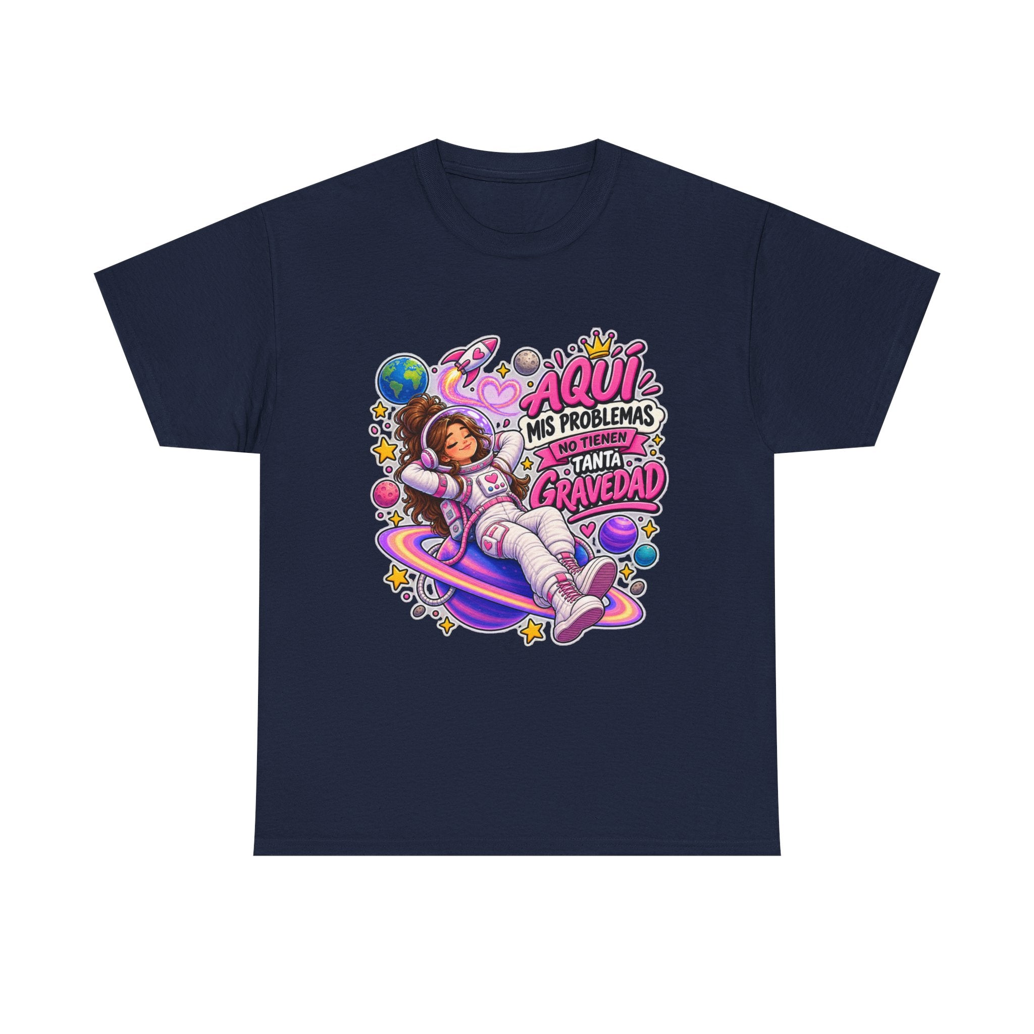 Camiseta "Problemas gravedad chica" | Frase divertida
