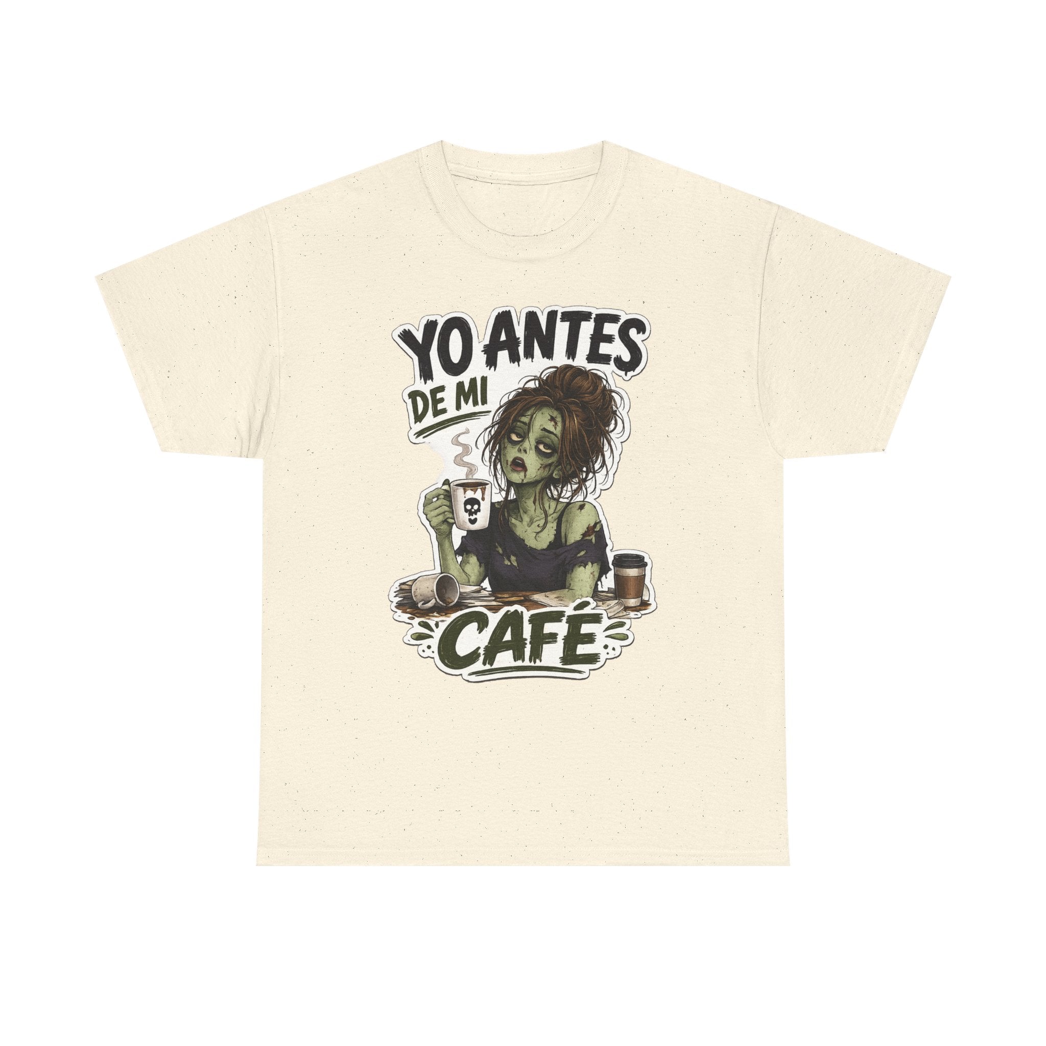 Camiseta "Antes de cafe chica" | Frase divertida