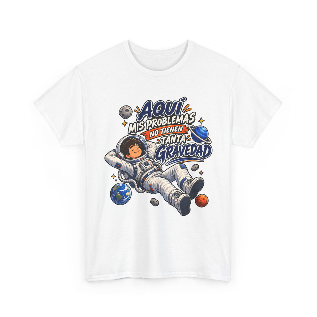 Camiseta "Problemas gravedad chico" | Frase divertida
