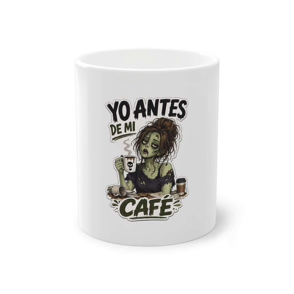 Taza "Antes de cafe chica" | Regalo divertido