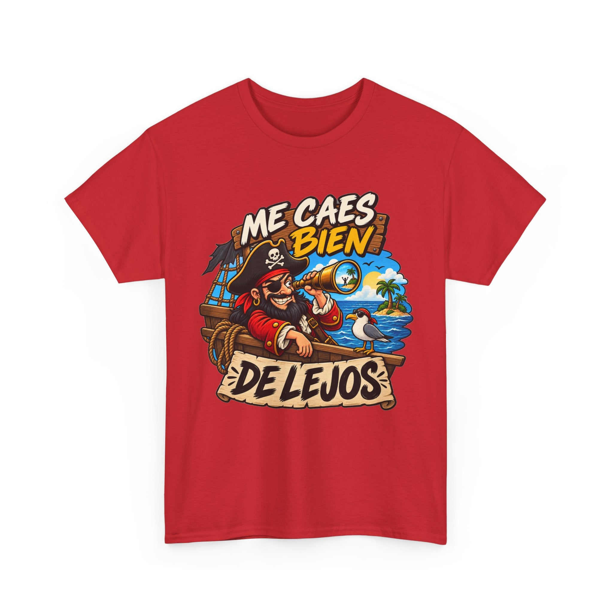 Camiseta "Caes bien de lejos" | Frase divertida