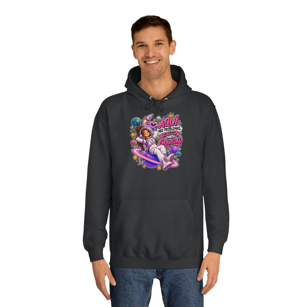 Sudadera "Problemas gravedad chica" | Humor con actitud