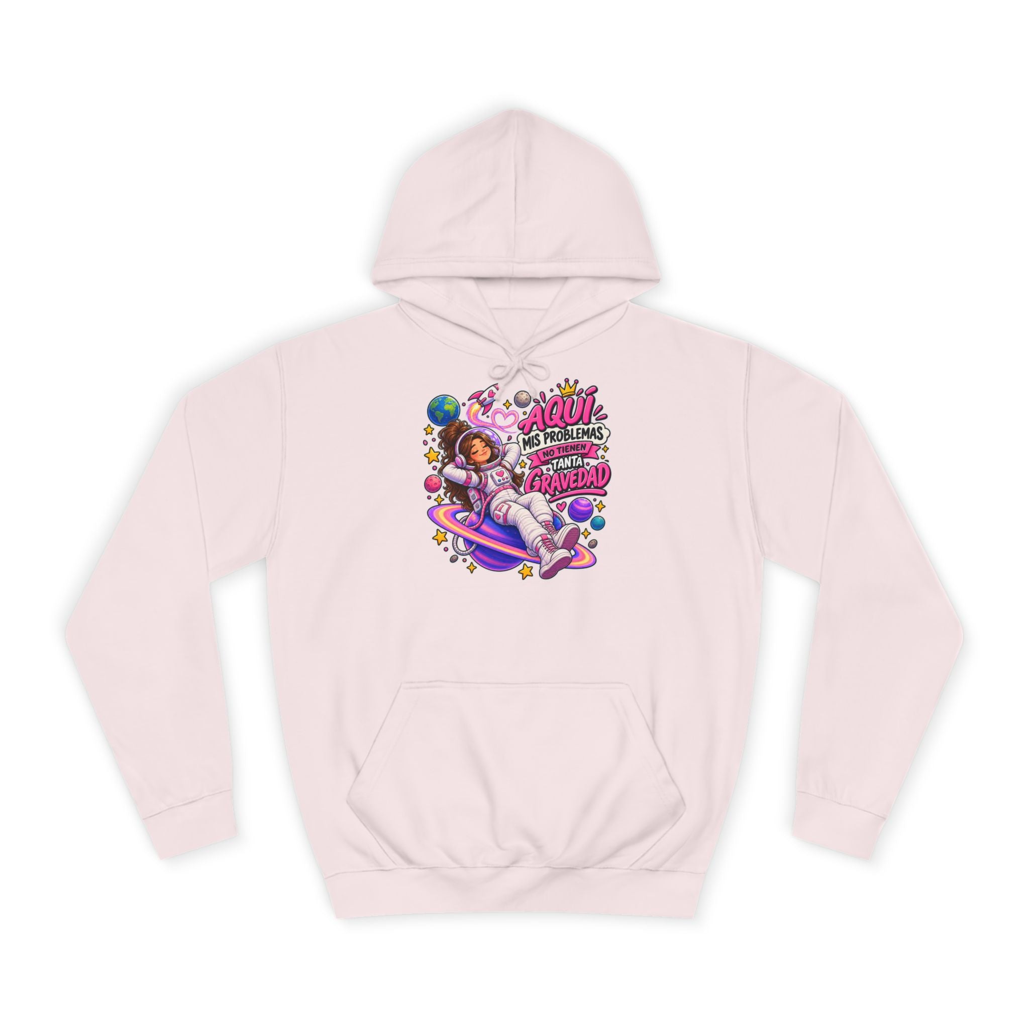 Sudadera "Problemas gravedad chica" | Humor con actitud