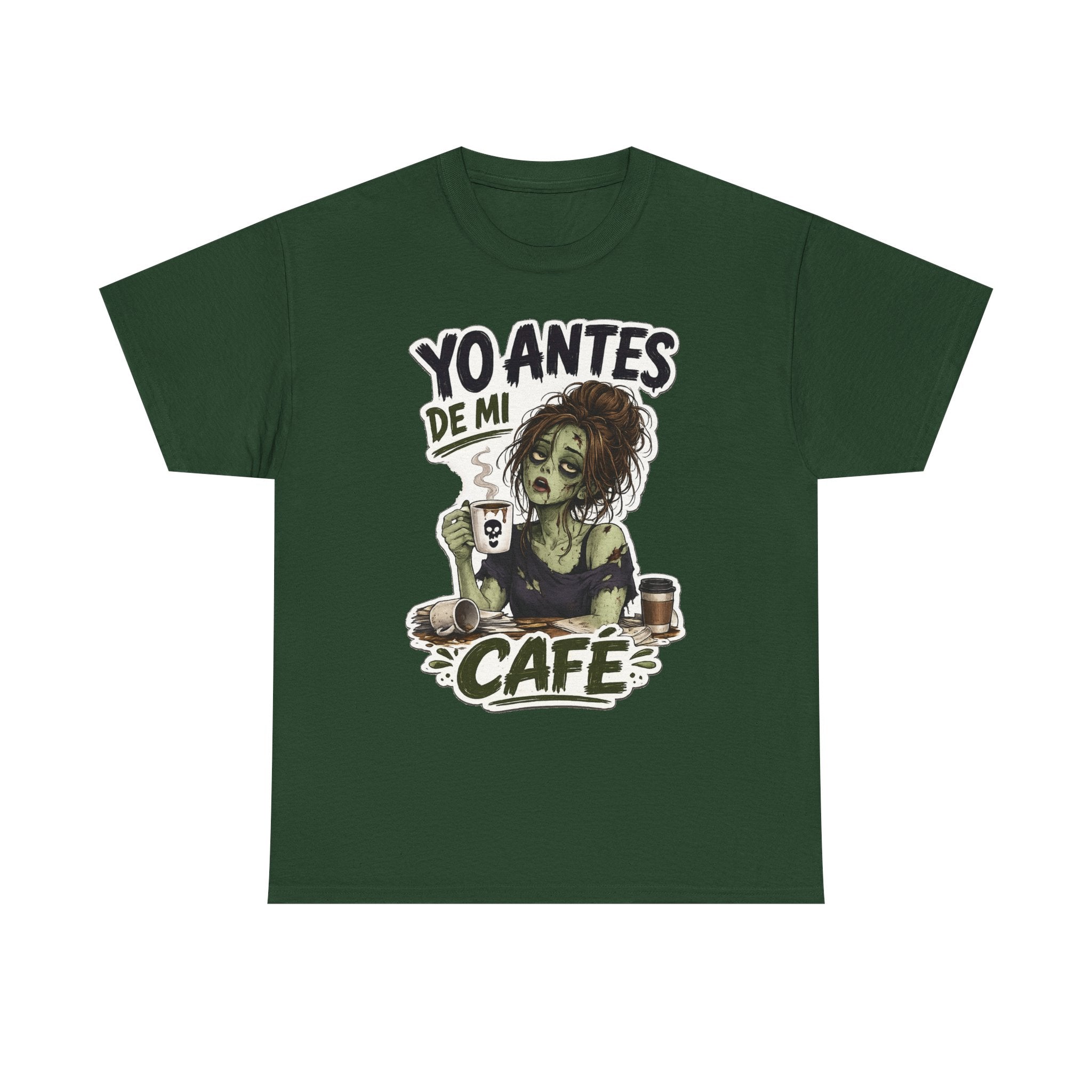 Camiseta "Antes de cafe chica" | Frase divertida
