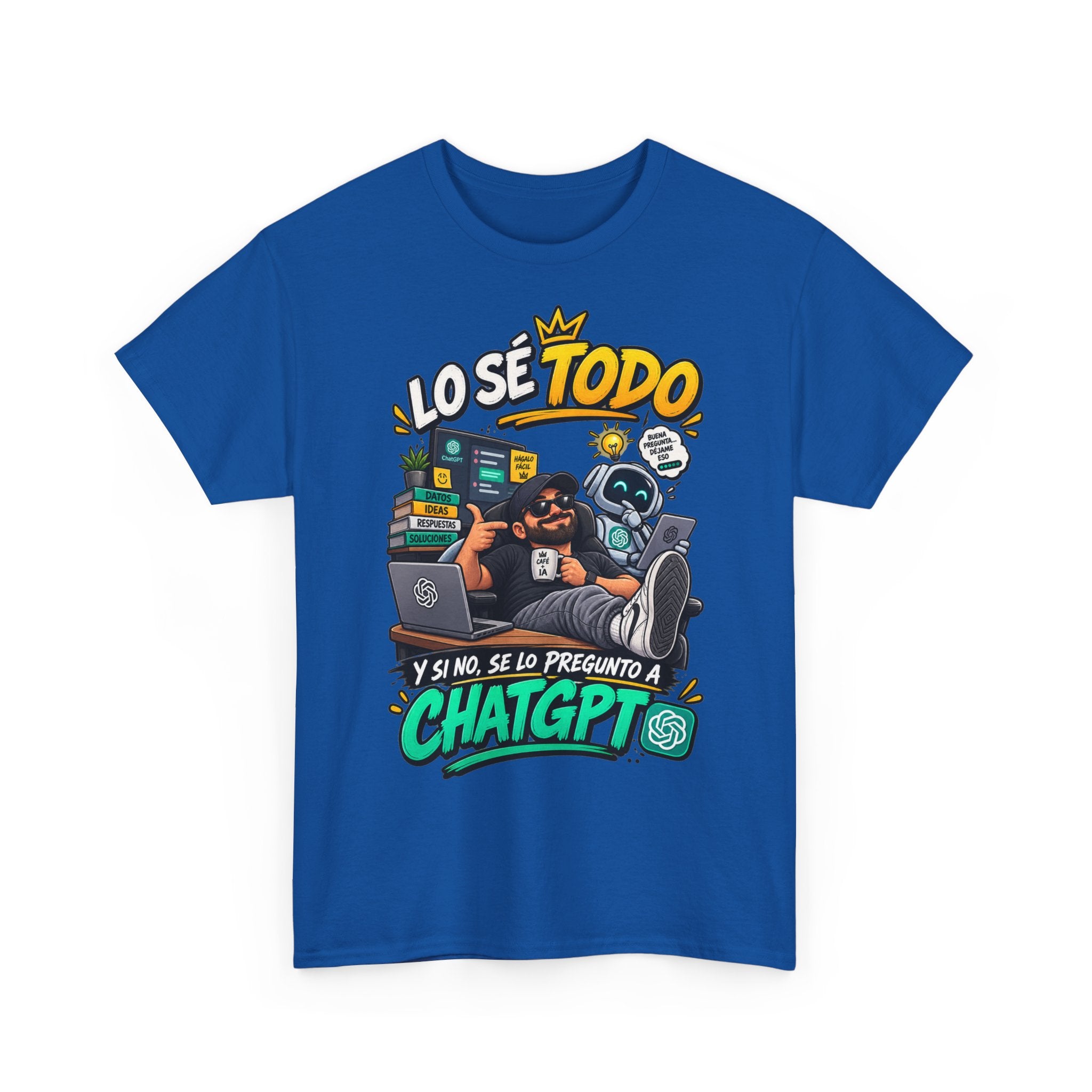 Camiseta "Lo se todo chatgpt" | Frase divertida