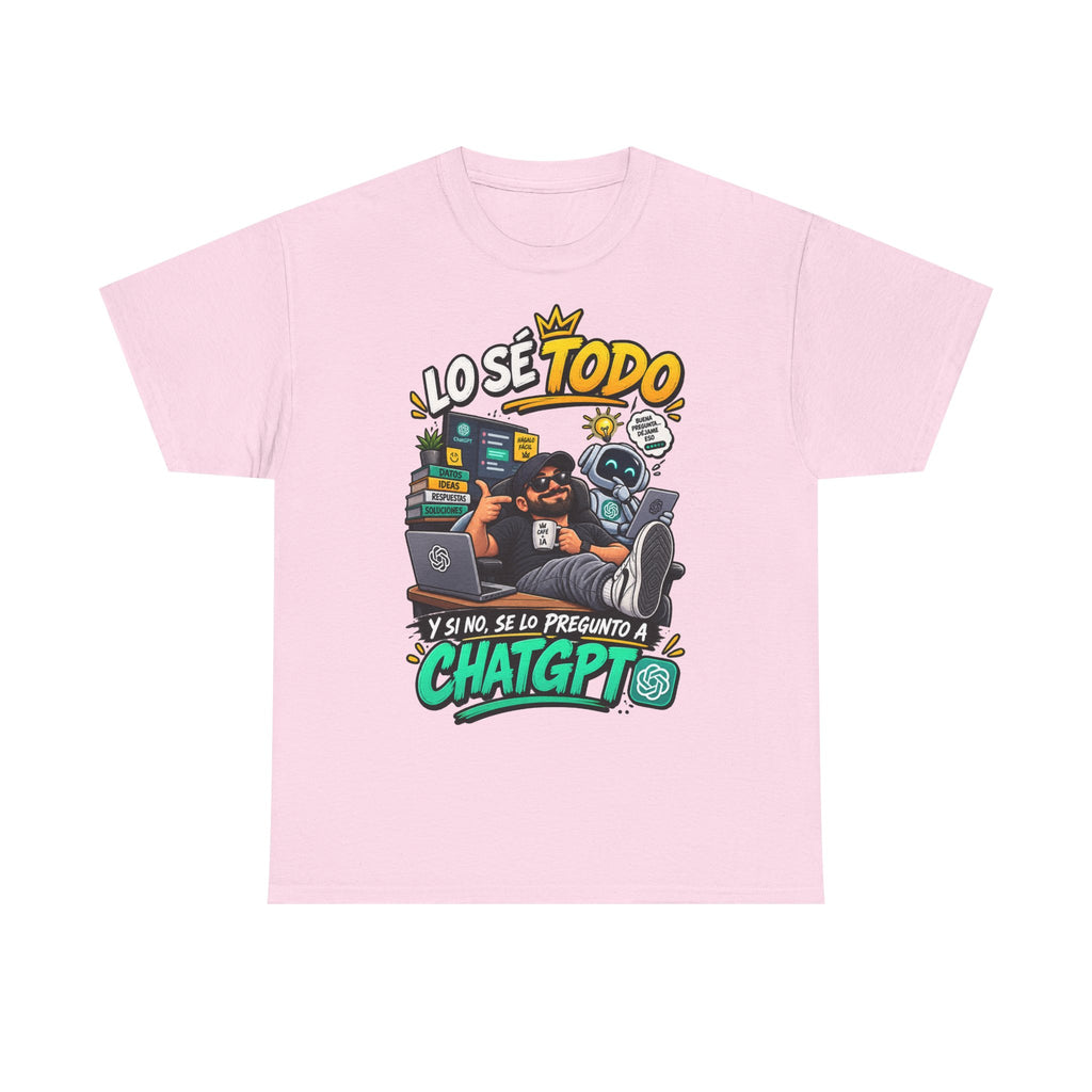 Camiseta "Lo se todo chatgpt" | Frase divertida