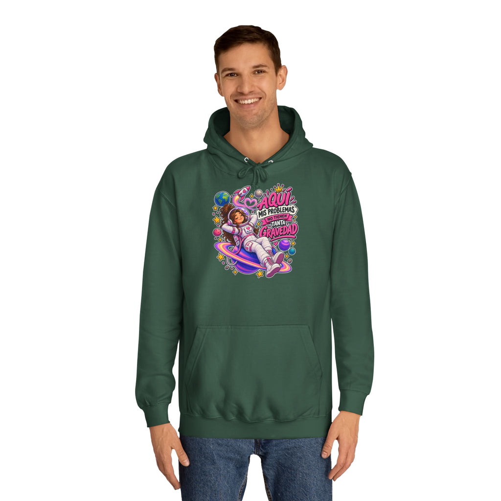 Sudadera "Problemas gravedad chica" | Humor con actitud