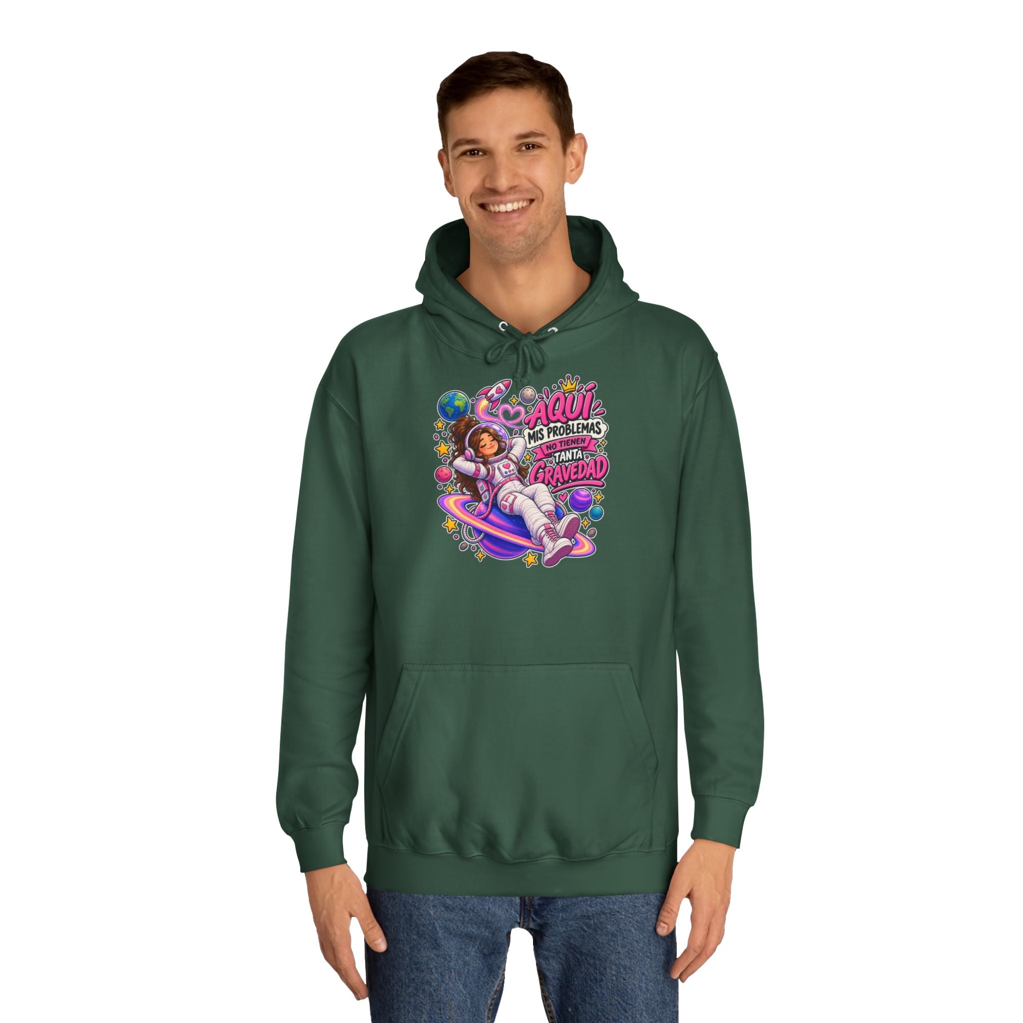 Sudadera "Problemas gravedad chica" | Humor con actitud