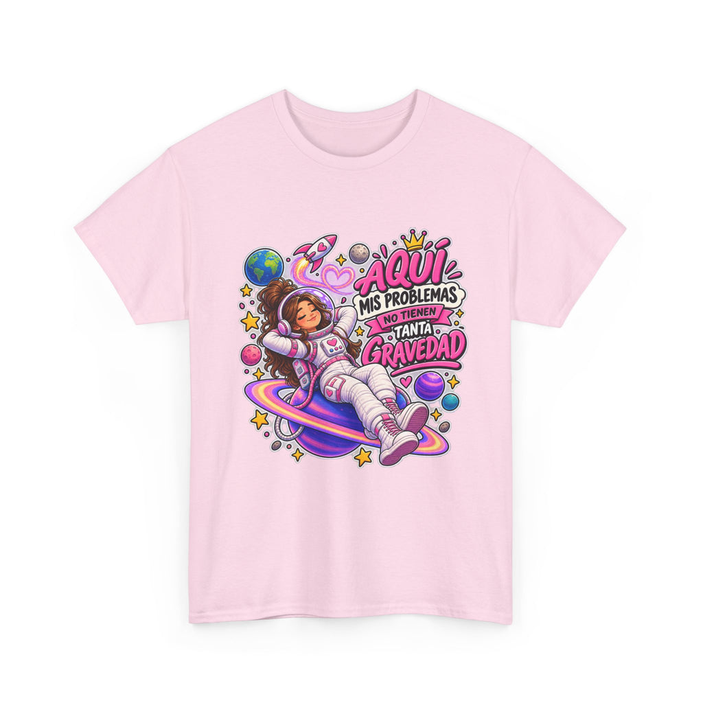 Camiseta "Problemas gravedad chica" | Frase divertida