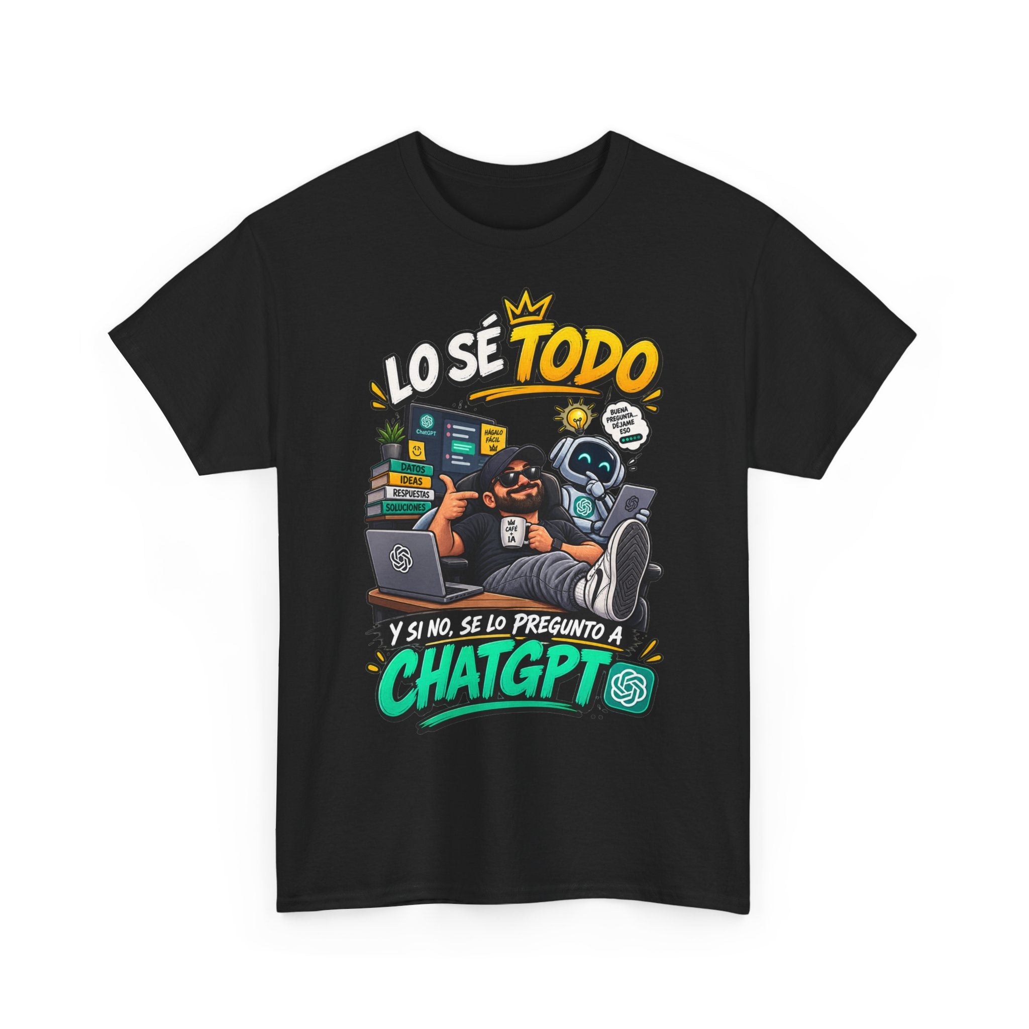Camiseta "Lo se todo chatgpt" | Frase divertida