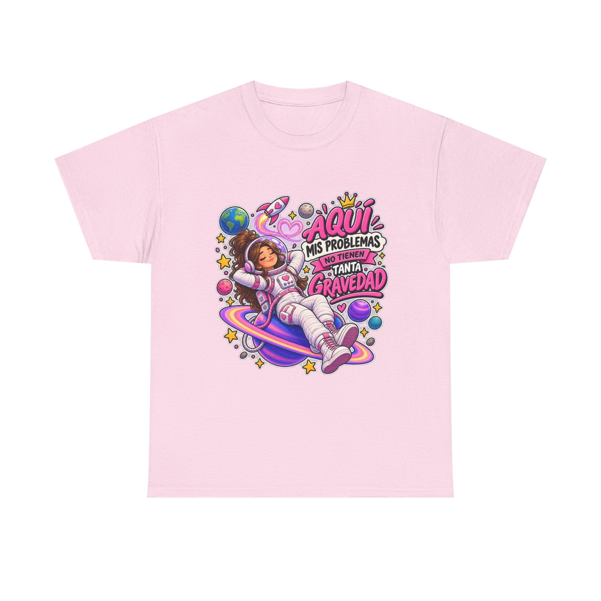 Camiseta "Problemas gravedad chica" | Frase divertida