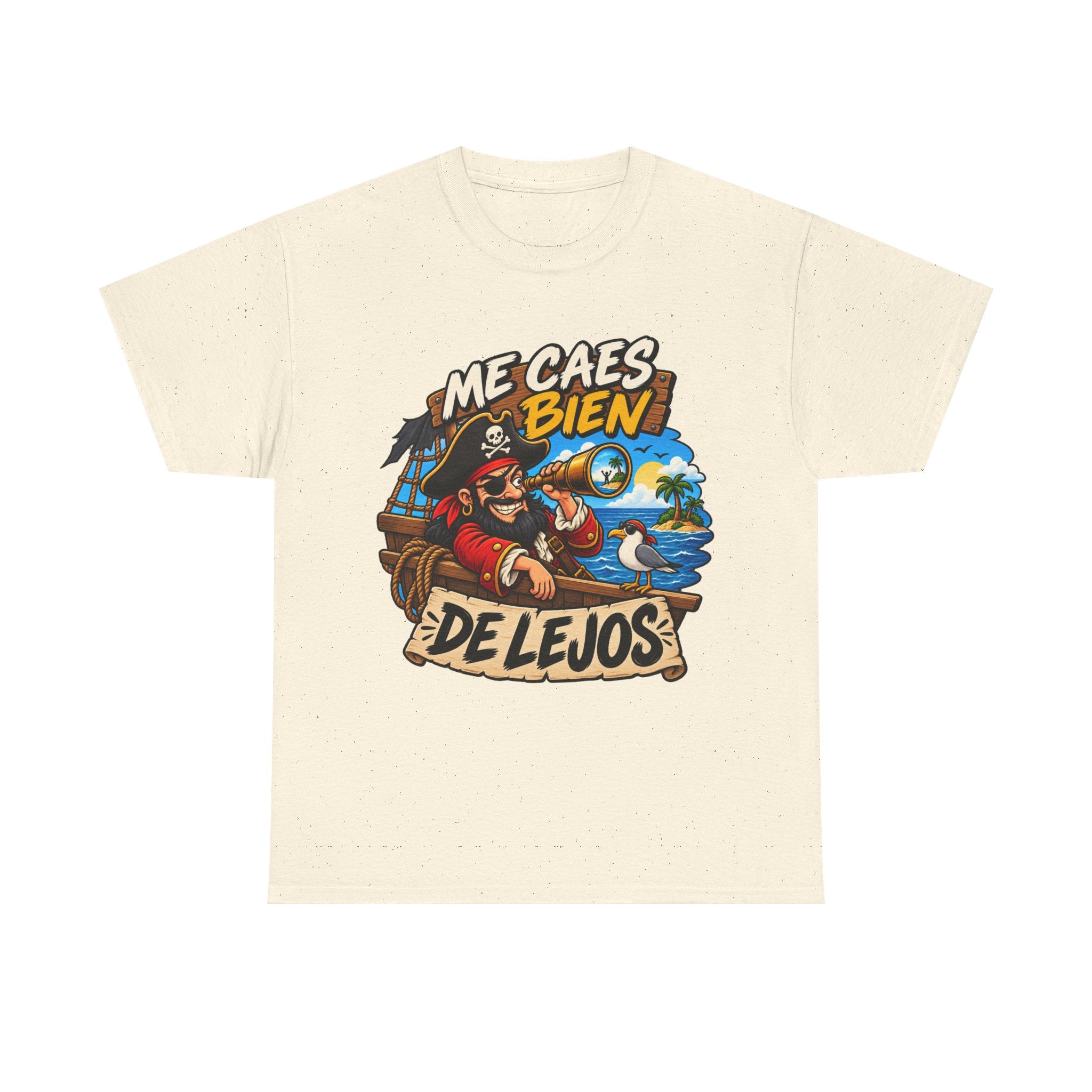 Camiseta "Caes bien de lejos" | Frase divertida