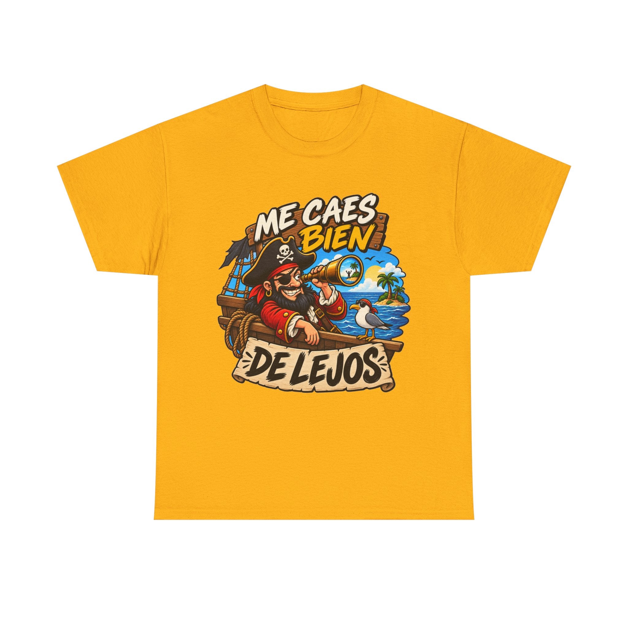 Camiseta "Caes bien de lejos" | Frase divertida